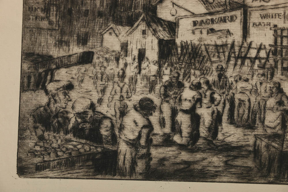 Pair of Jean Virginia Hogan Etchings