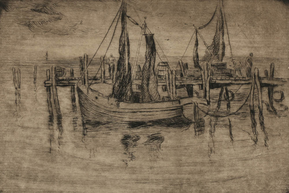 Pair of Jean Virginia Hogan Etchings