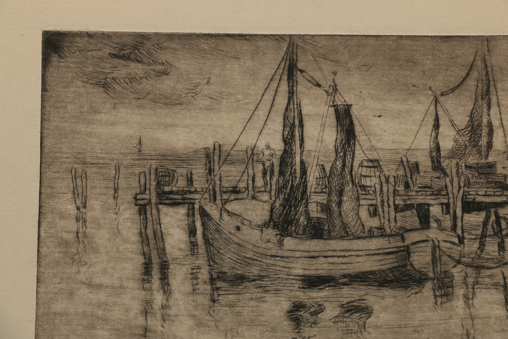 Pair of Jean Virginia Hogan Etchings