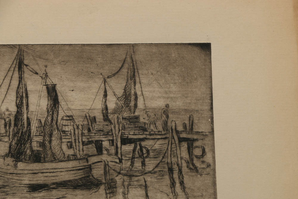 Pair of Jean Virginia Hogan Etchings