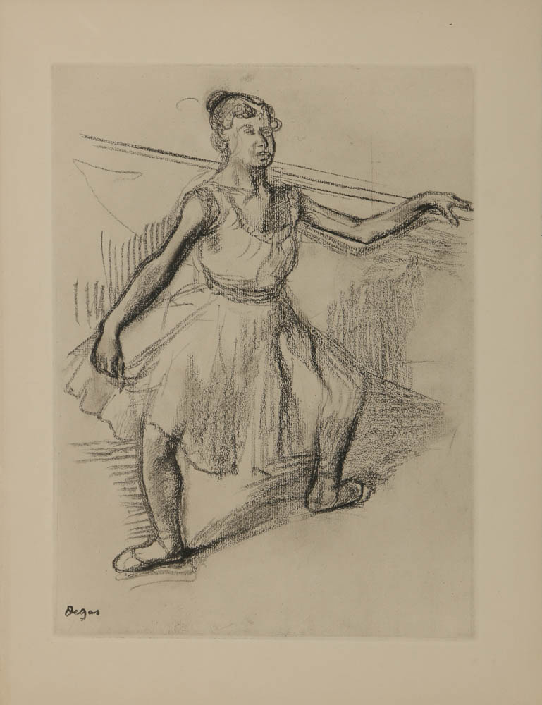 Lithograph After Edgar Degas from "Danse Dessin"
