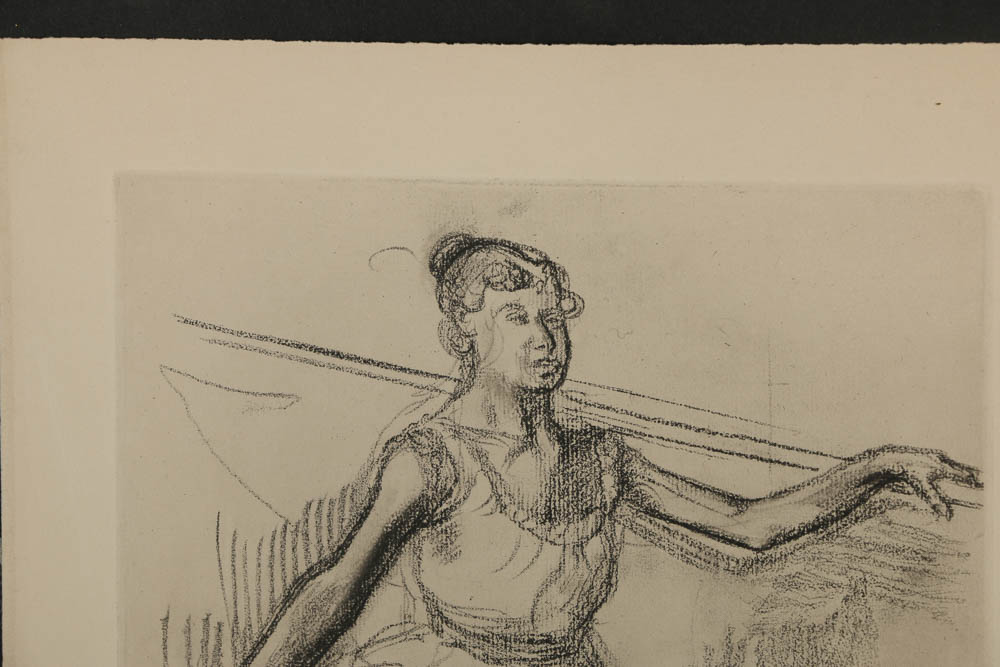 Lithograph After Edgar Degas from "Danse Dessin"
