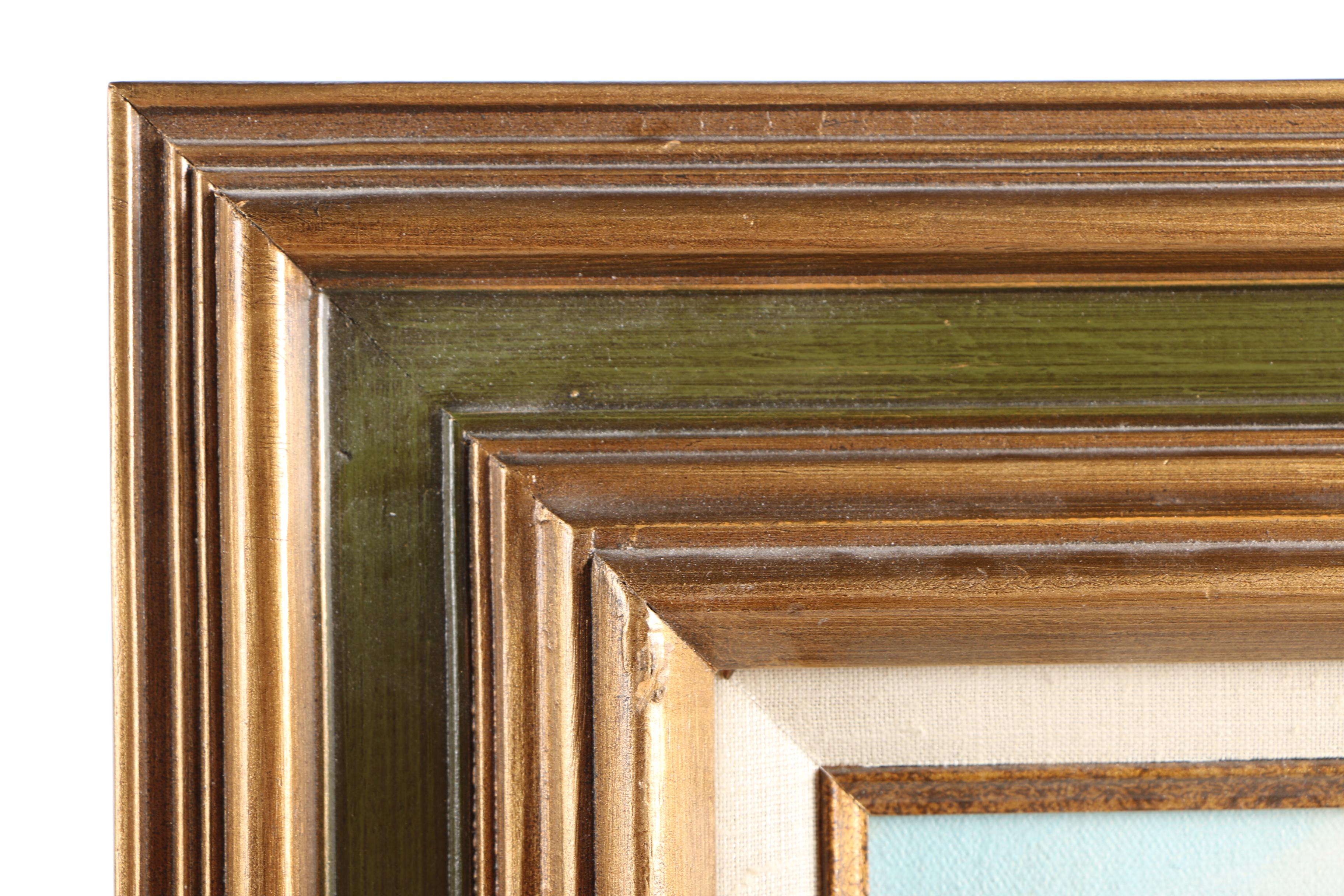 K. Beiber Oil Painting of Beach Scene