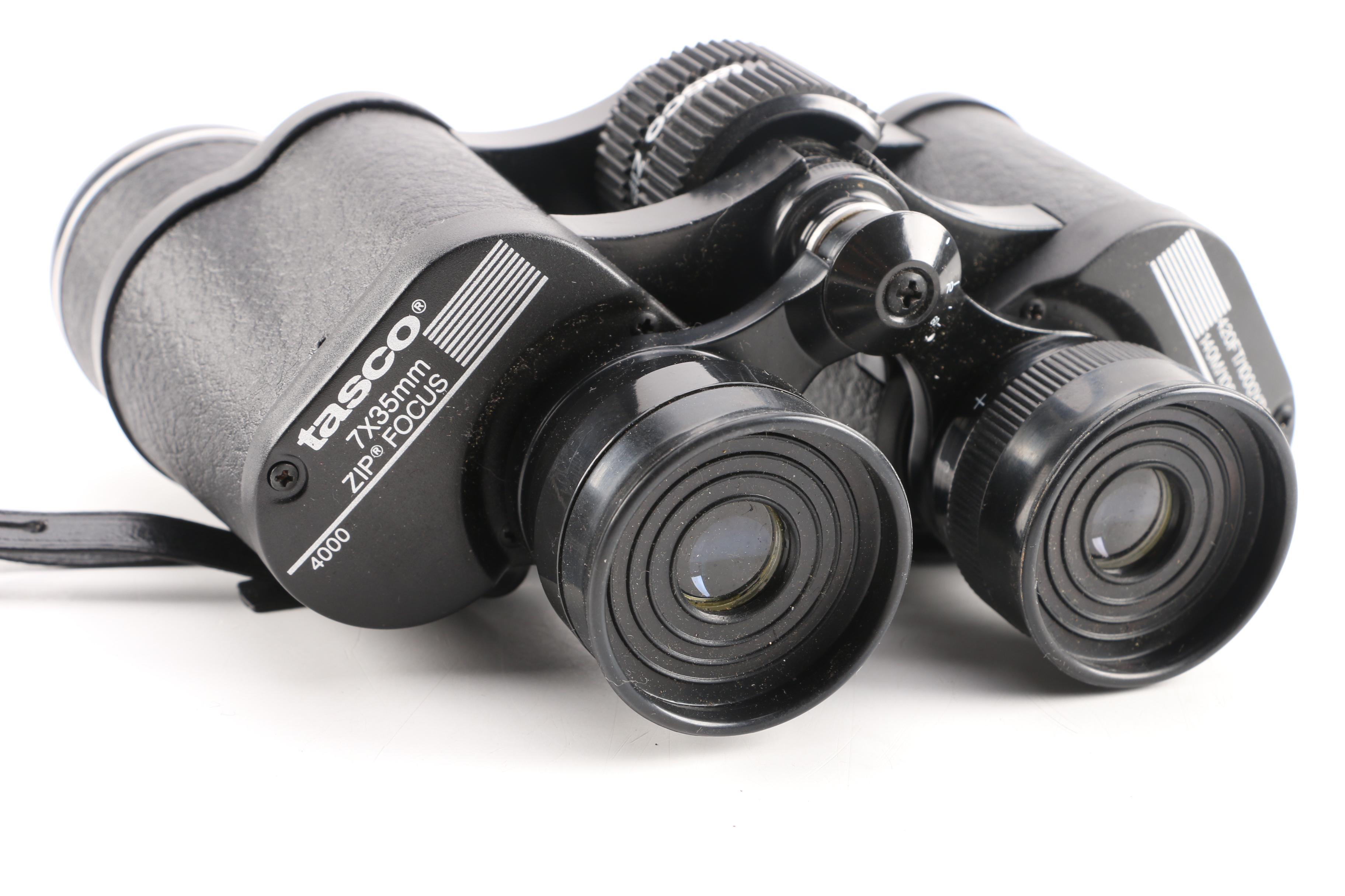 Tasco 7x35 "Zip Focus" Binoculars and Case