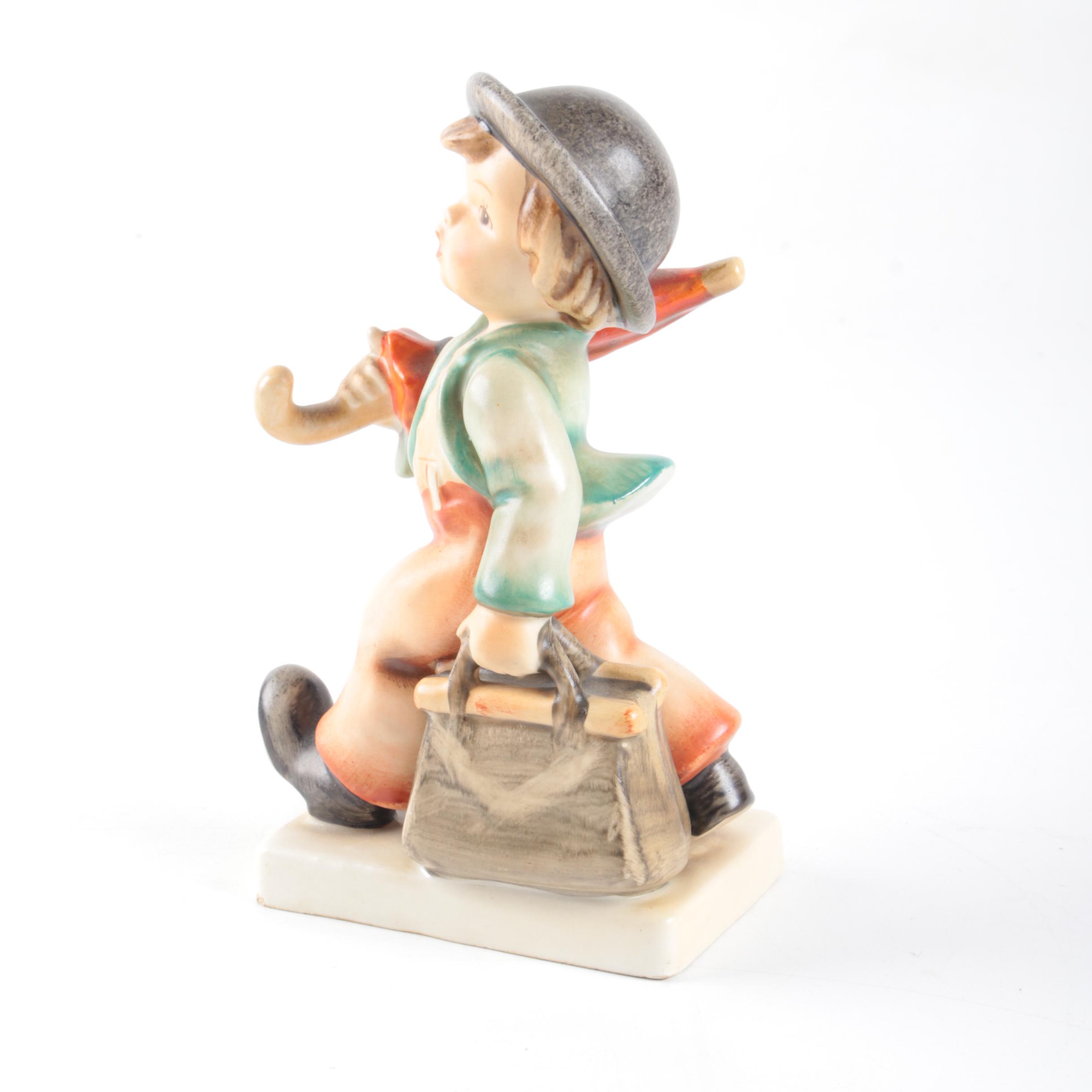 Vintage Hummel "Merry Wanderer" Porcelain Figurine