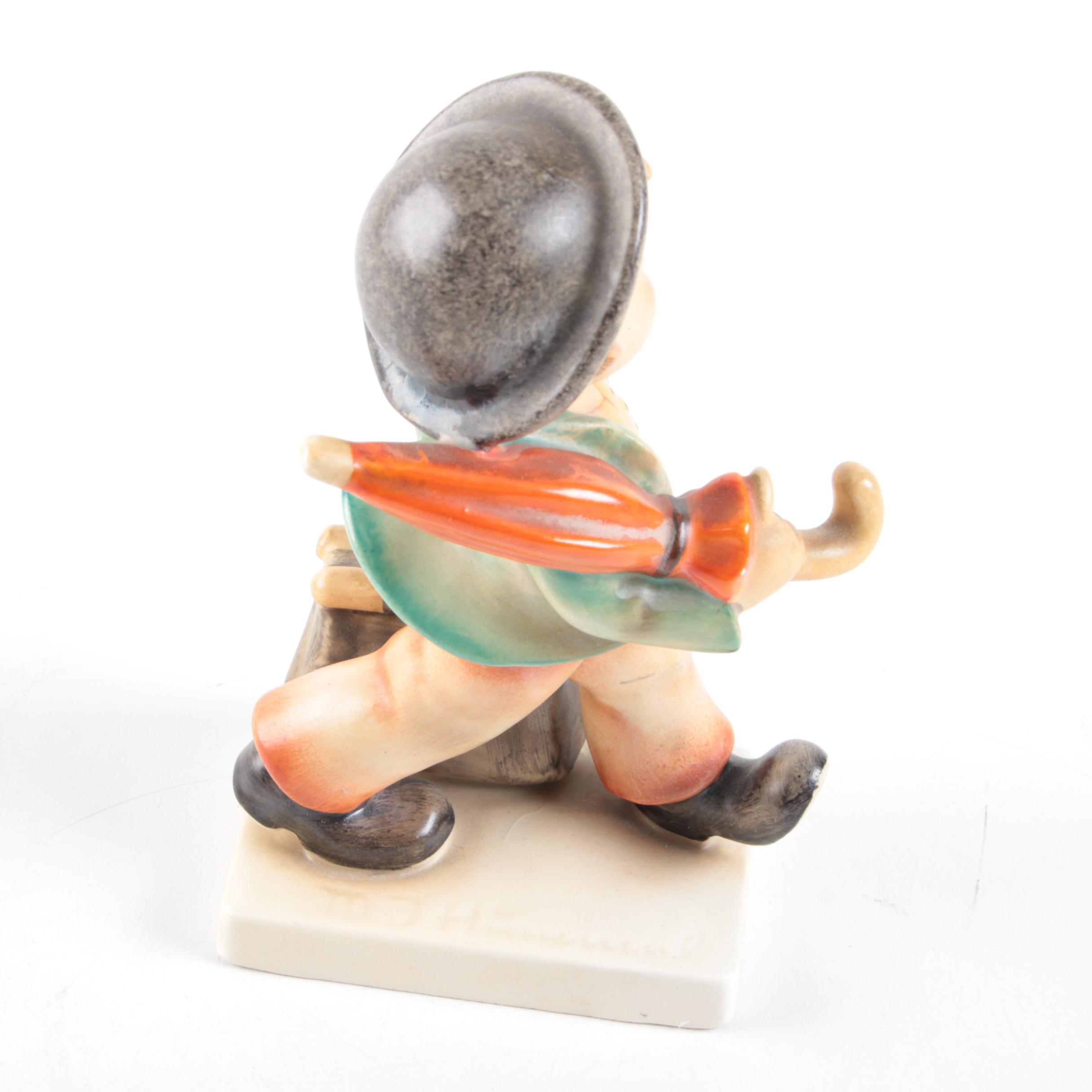 Vintage Hummel "Merry Wanderer" Porcelain Figurine