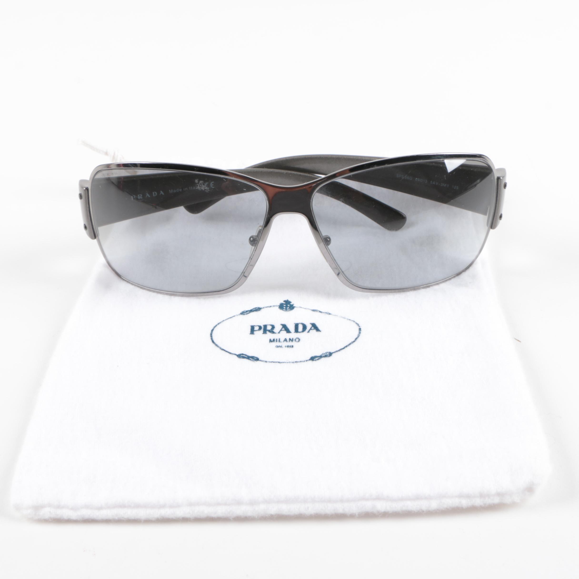 Prada Silver Tone Sunglasses