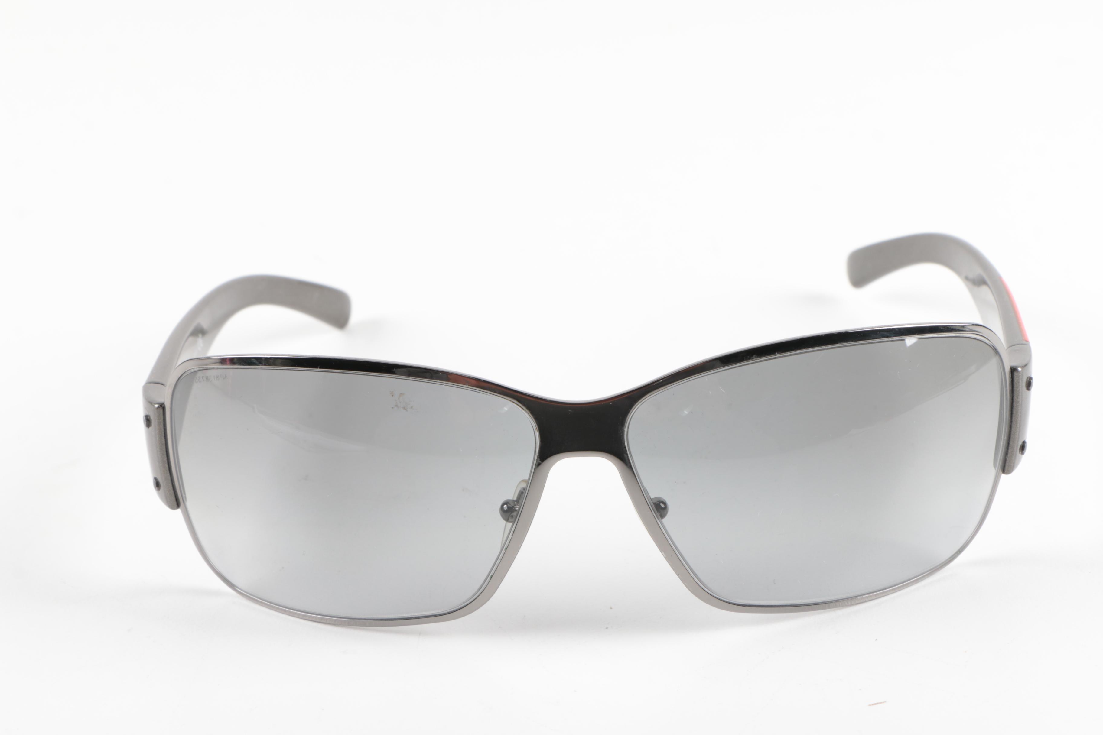 Prada Silver Tone Sunglasses