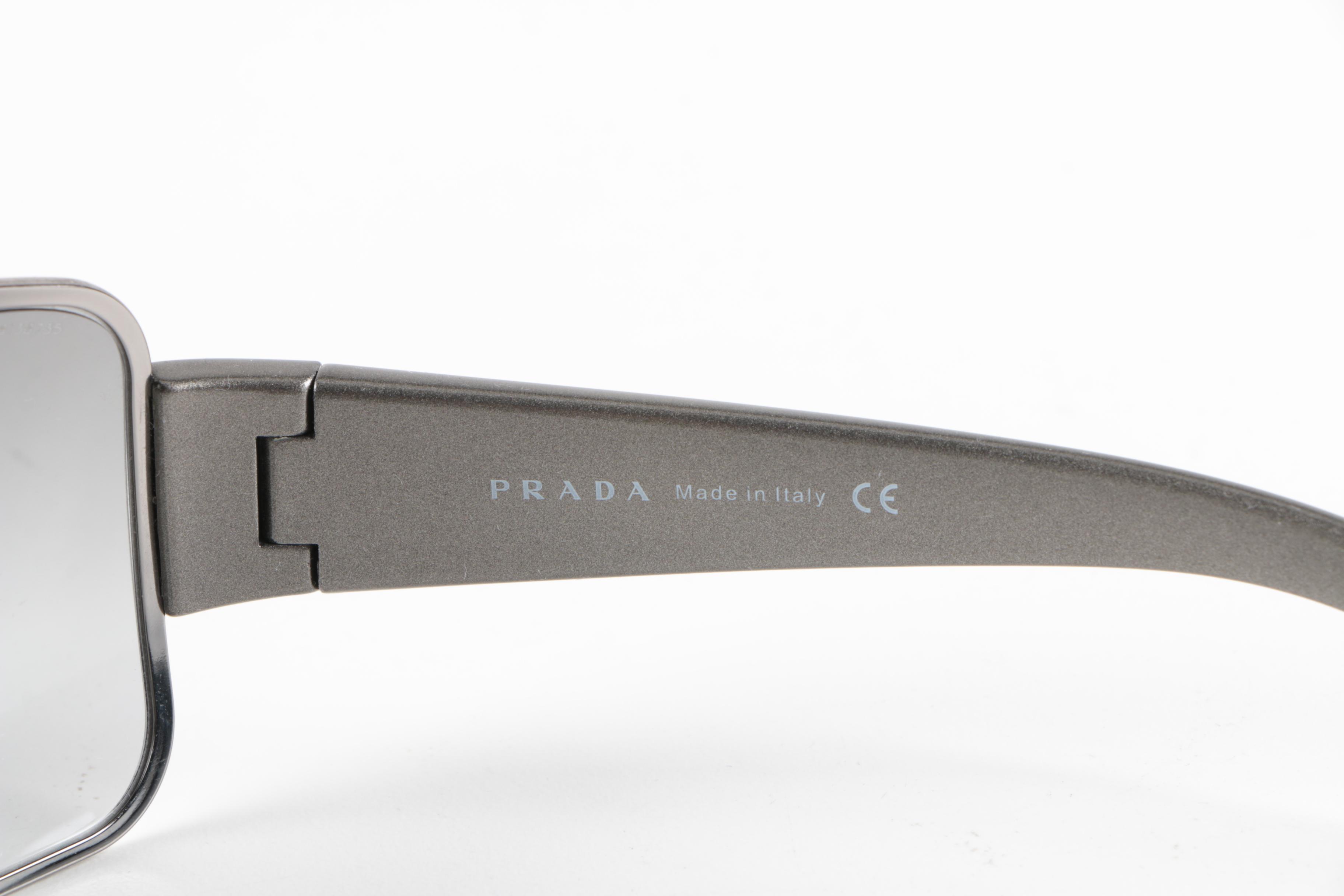 Prada Silver Tone Sunglasses