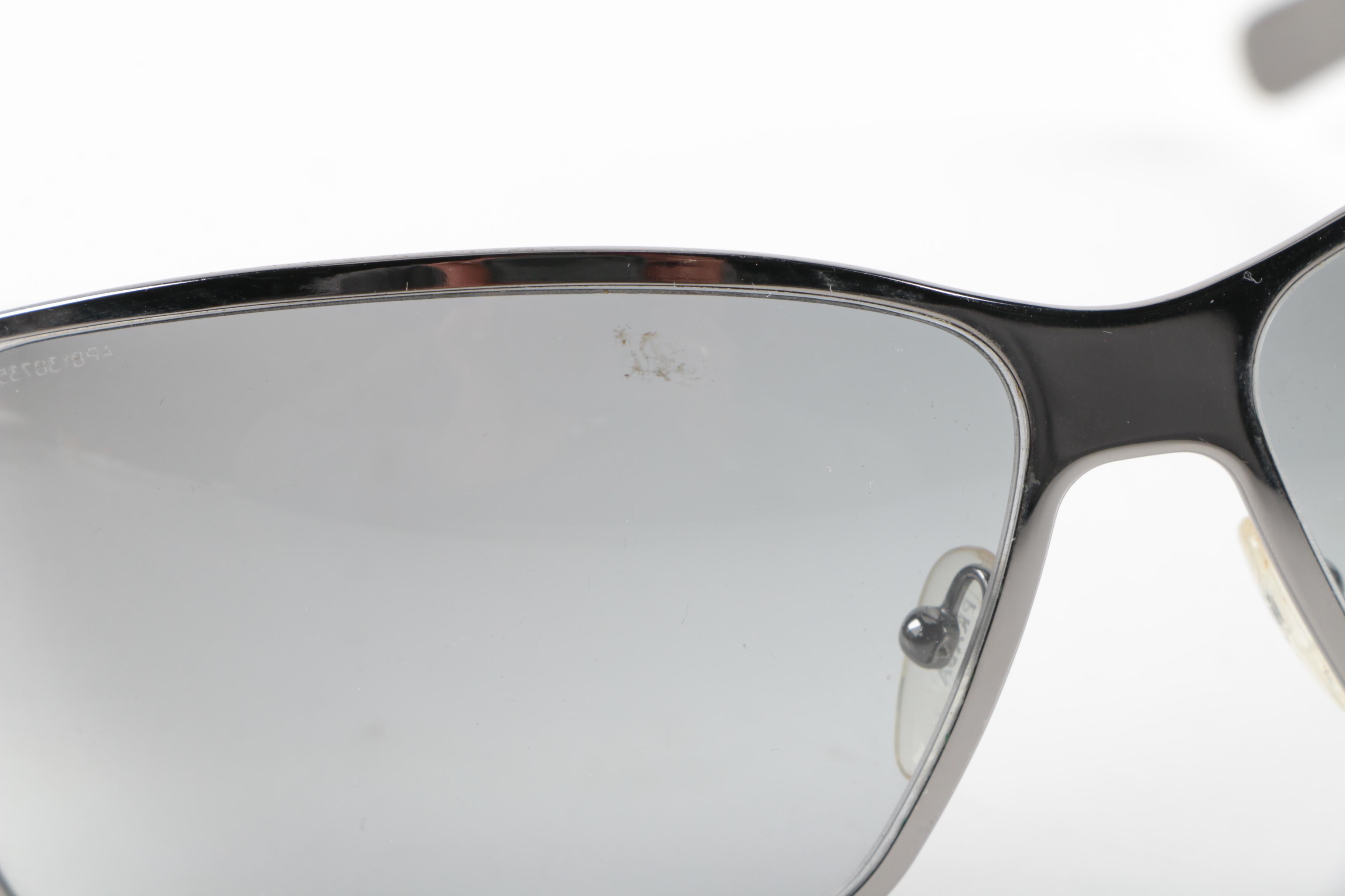 Prada Silver Tone Sunglasses
