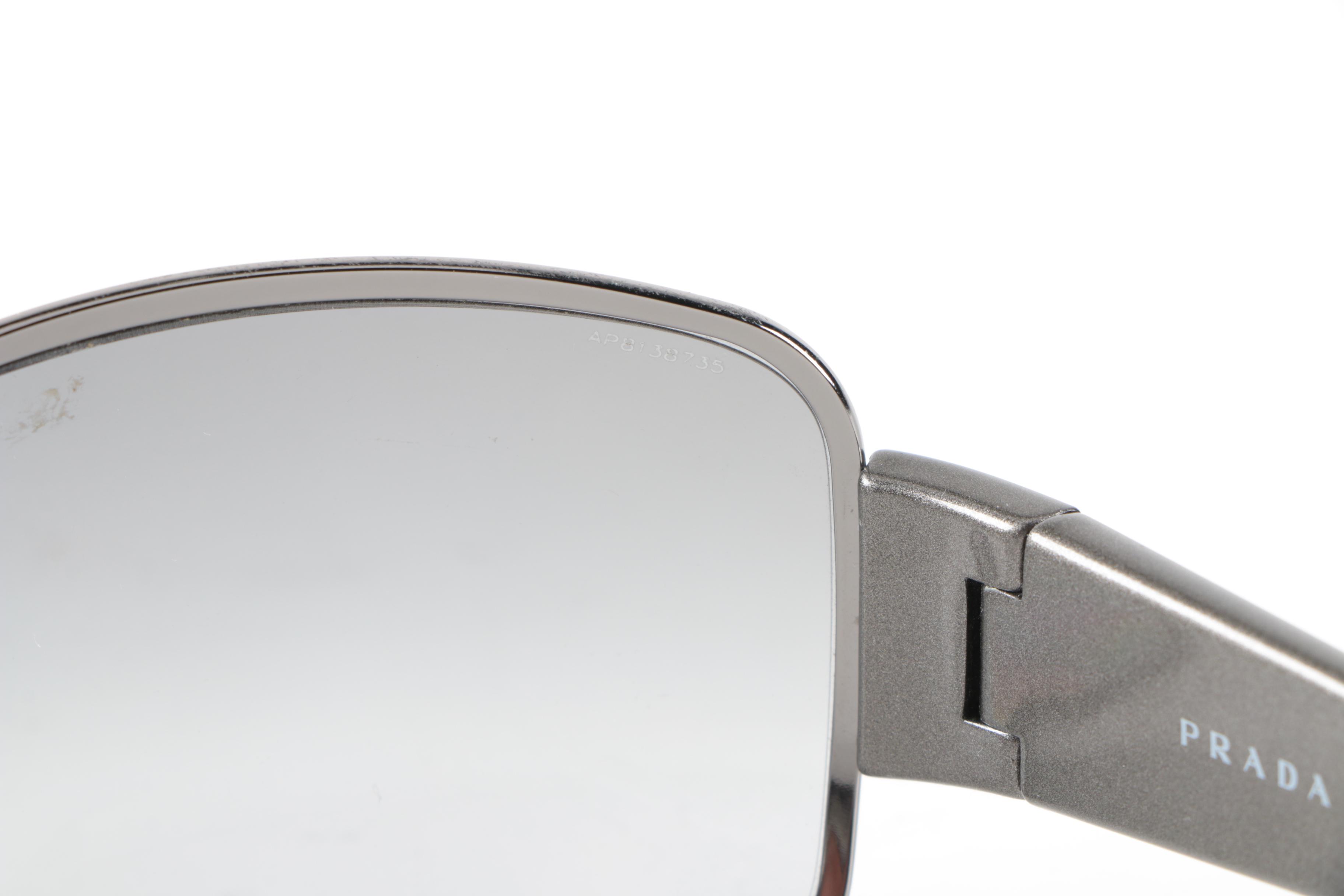 Prada Silver Tone Sunglasses