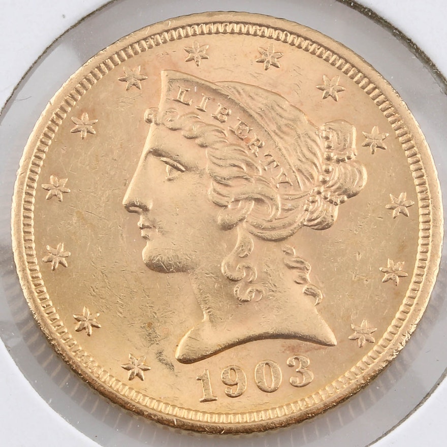 1903-S Liberty Head $5 Gold Coin