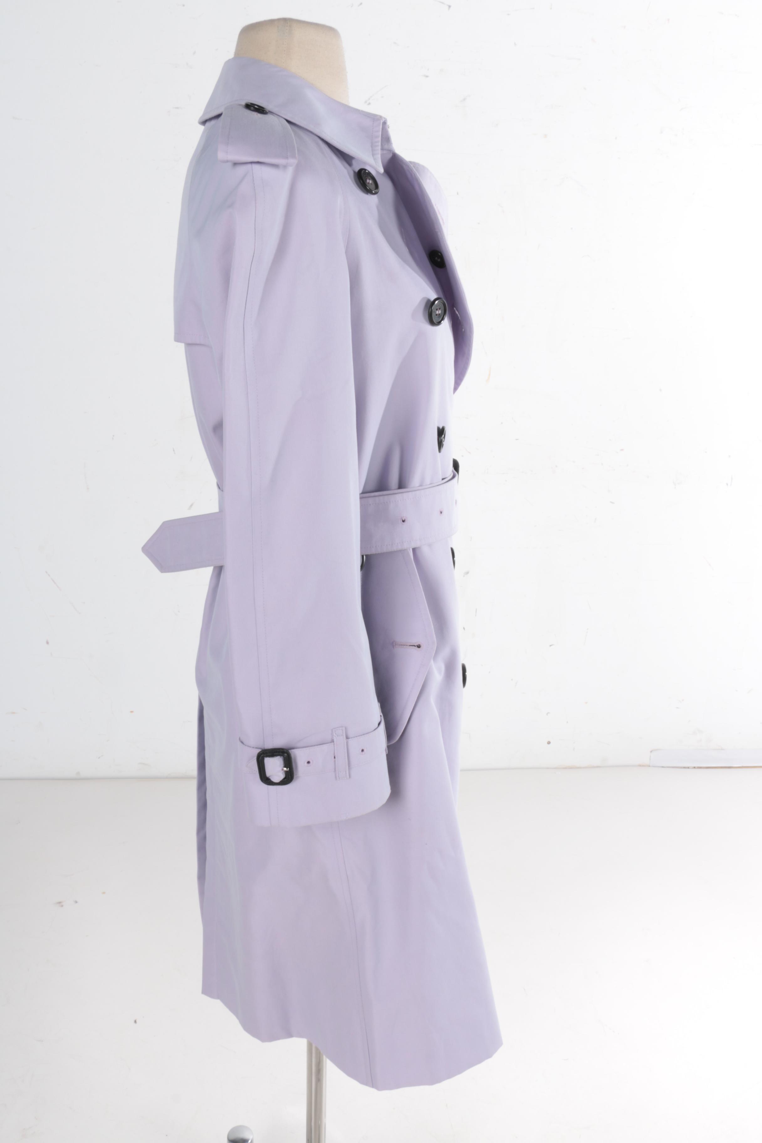 Women's Burberry London Lilac Cotton Trench Coat