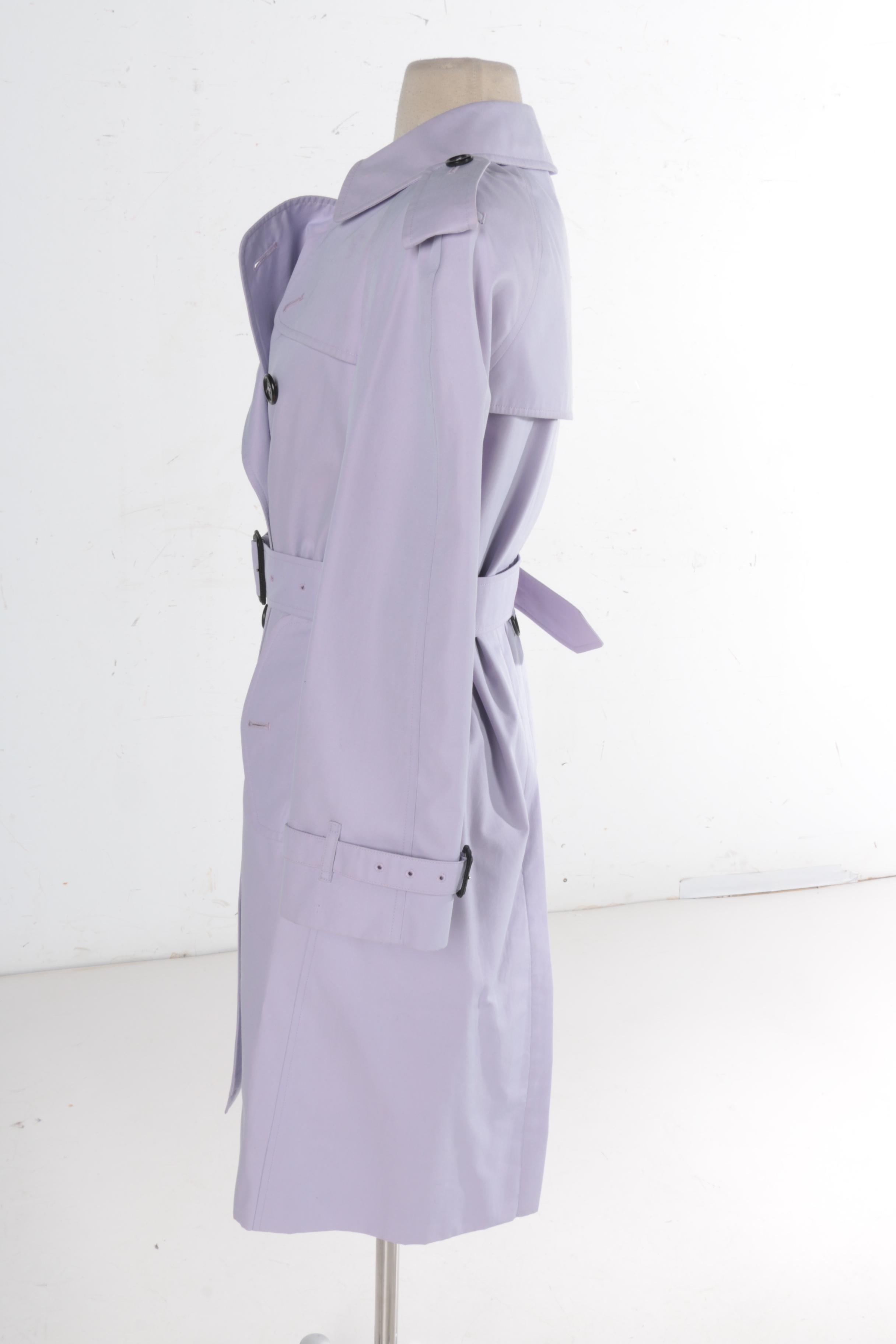 Women's Burberry London Lilac Cotton Trench Coat