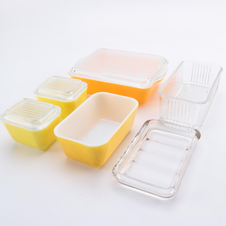 Vintage Pyrex Refrigerator Dishes