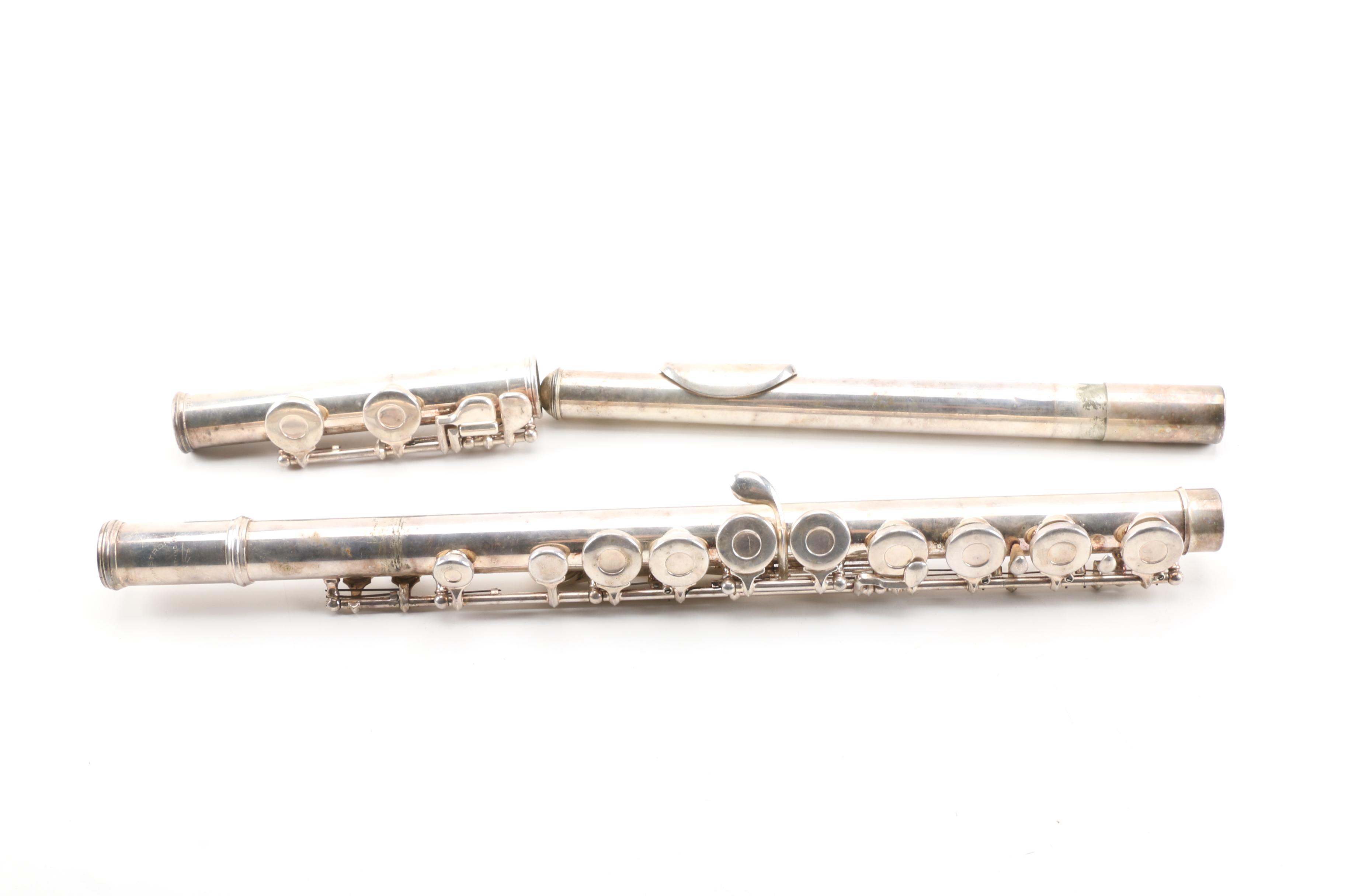 W.T. Armstrong Silver Plated Flute with Case
