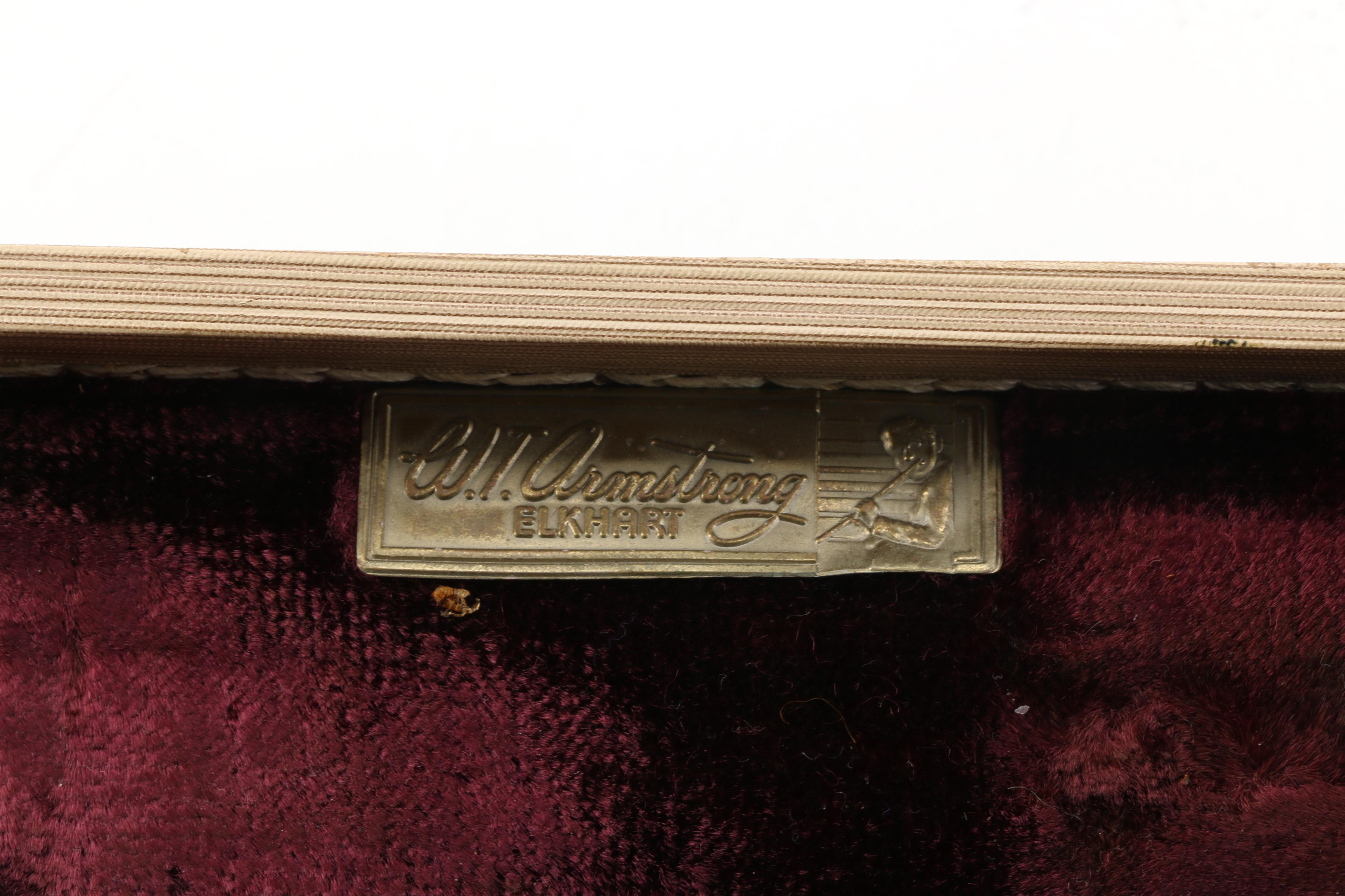 W.T. Armstrong Silver Plated Flute with Case