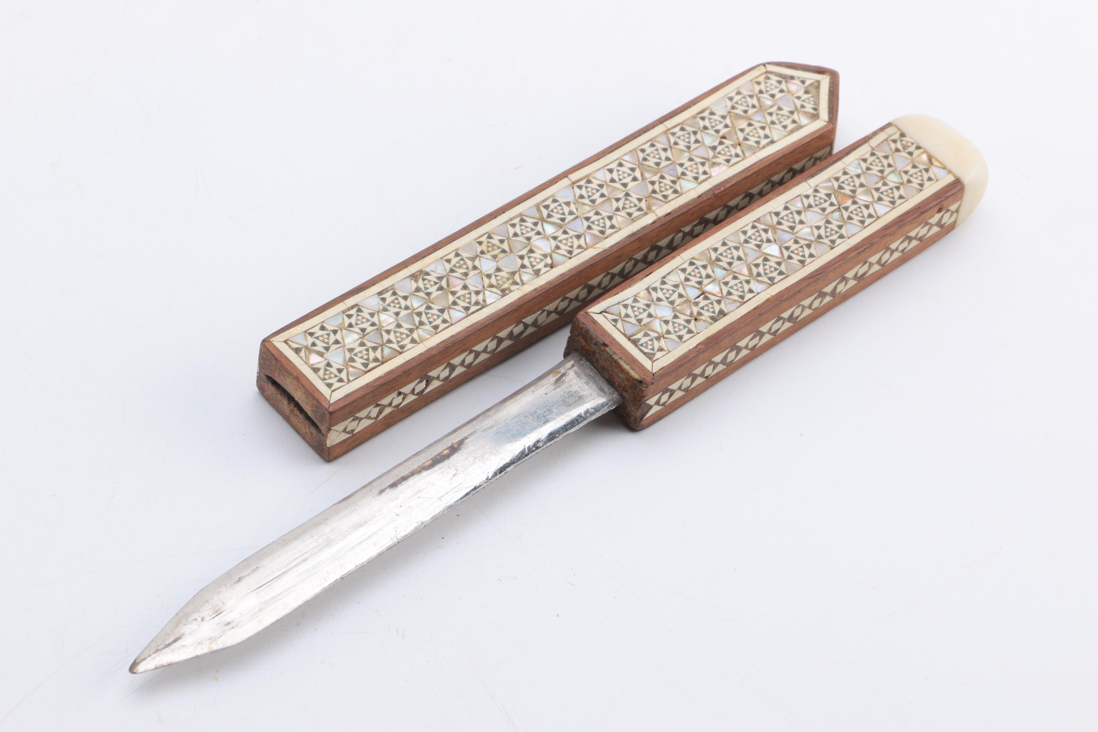 Vintage Office Accessories including Kohrman Pottery