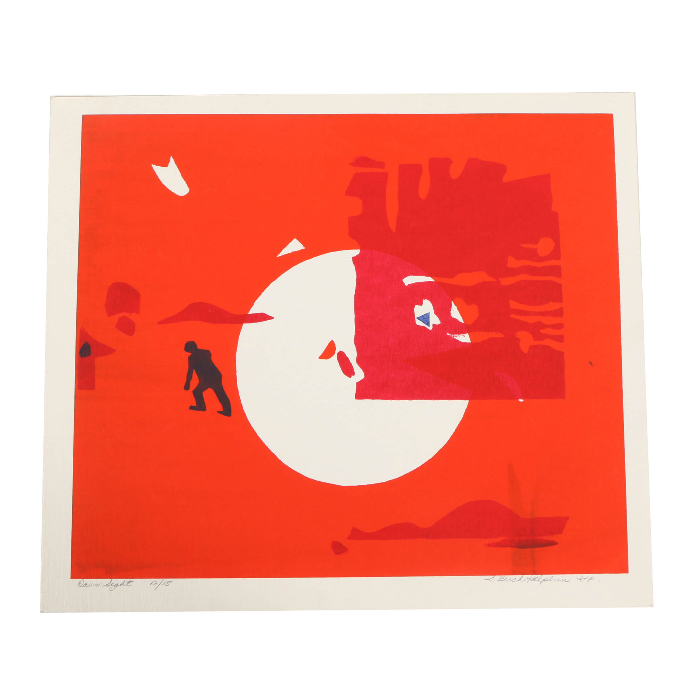 Sylvia Halperin Serigraph Print on Paper "Dawn Sight"