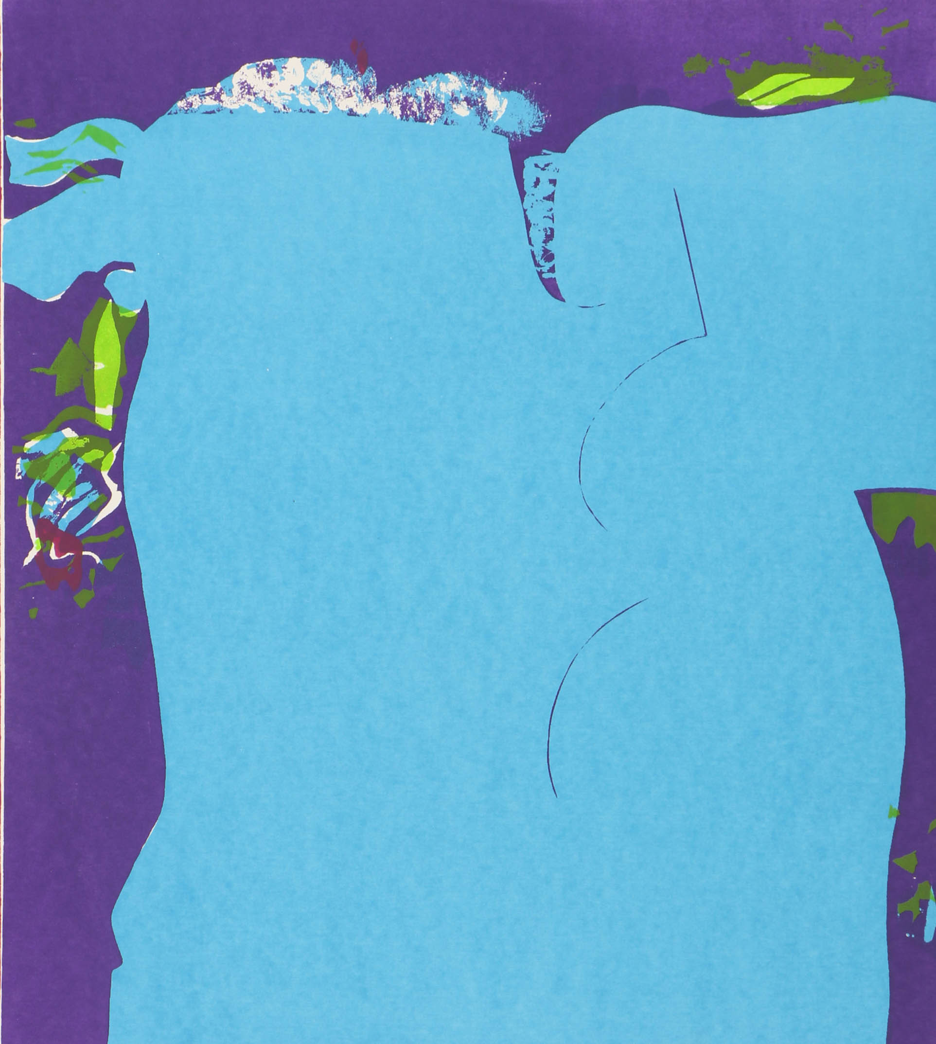 Attributed to Sylvia Halperin Serigraph Print