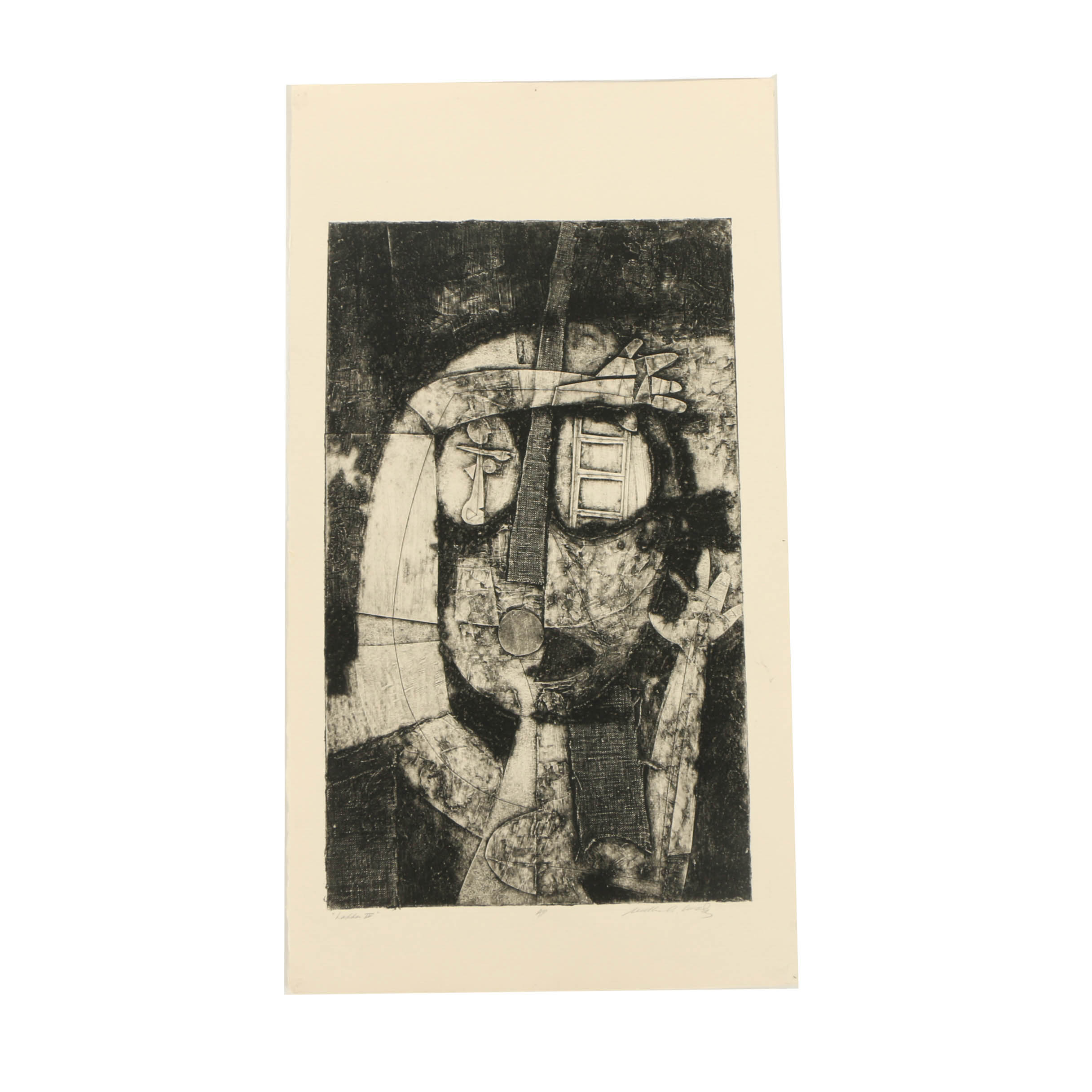 William Ashby McCloy Intaglio "Ladder IV"