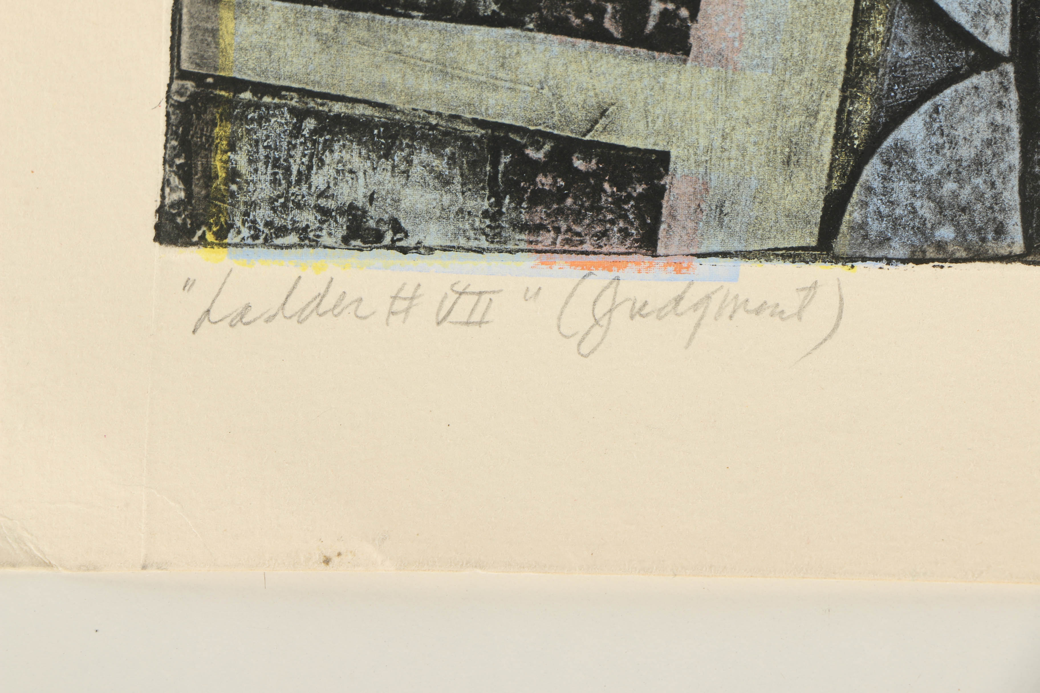 William Ashby McCloy Intaglio "Ladder VII Judgement"