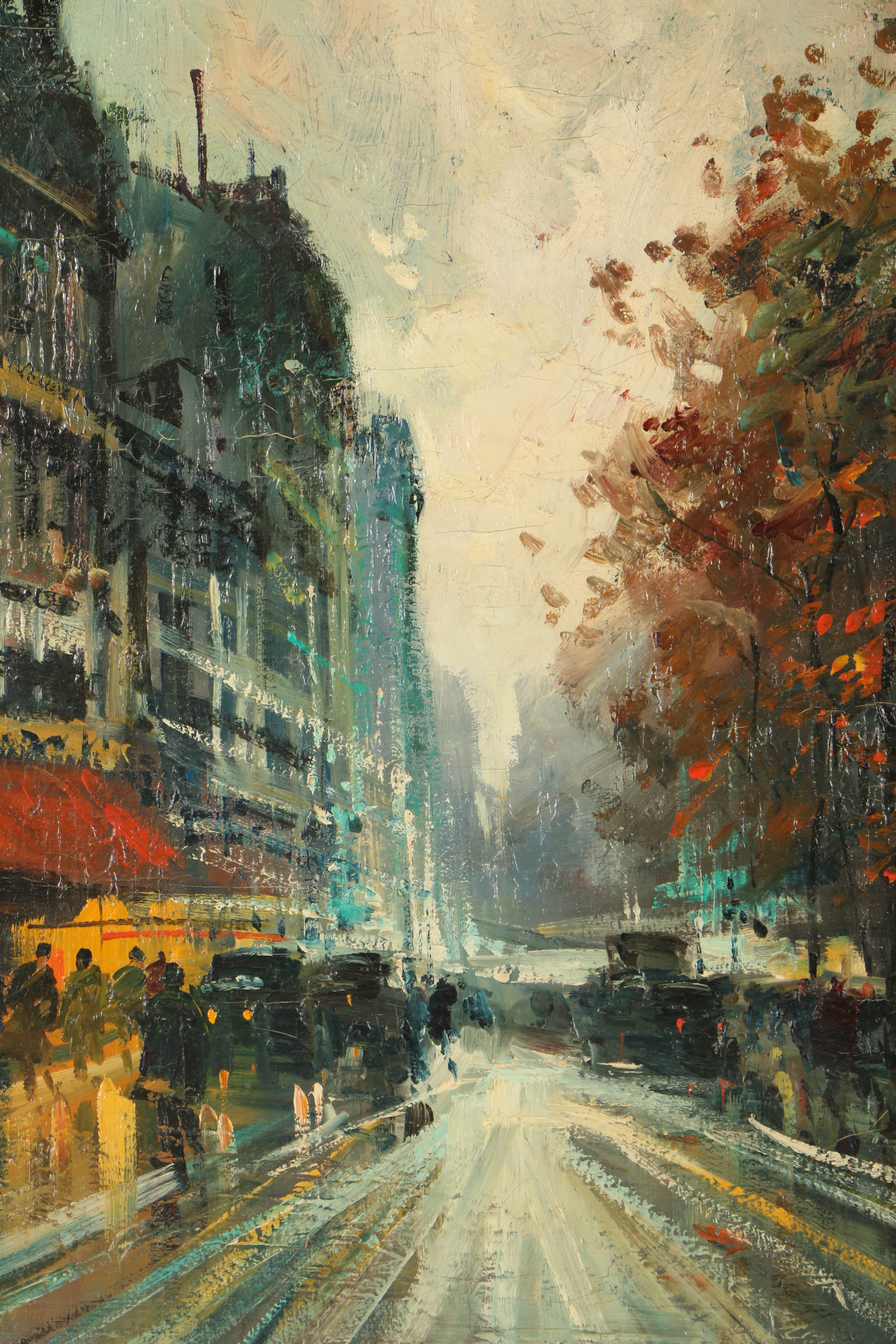 Mid 20th-Century Oil Painting on Canvas