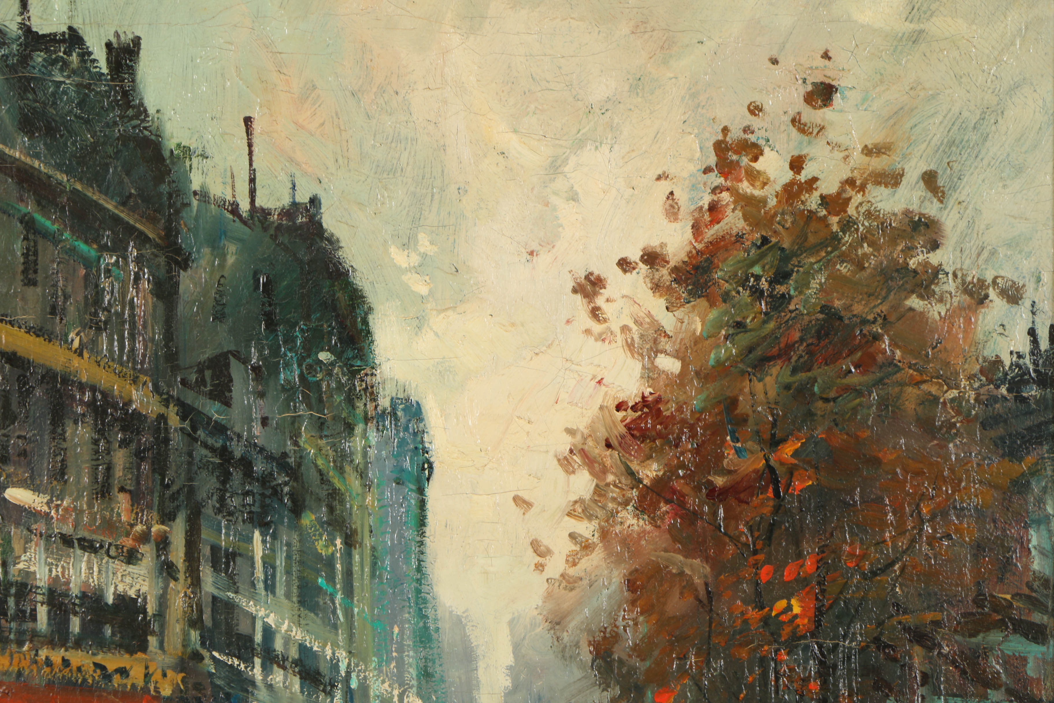 Mid 20th-Century Oil Painting on Canvas