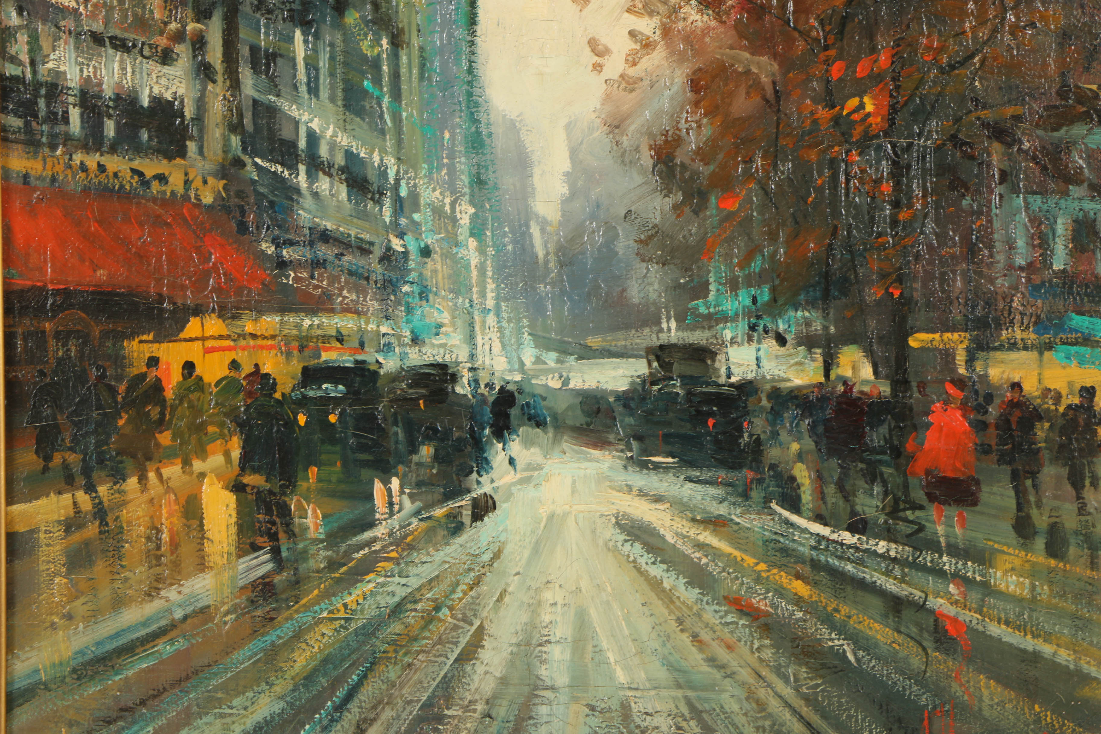 Mid 20th-Century Oil Painting on Canvas