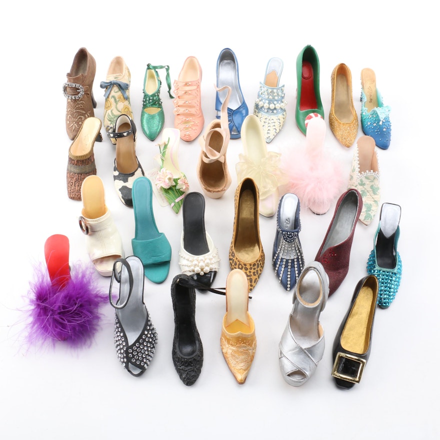 Miniature High Heeled Shoe Collection