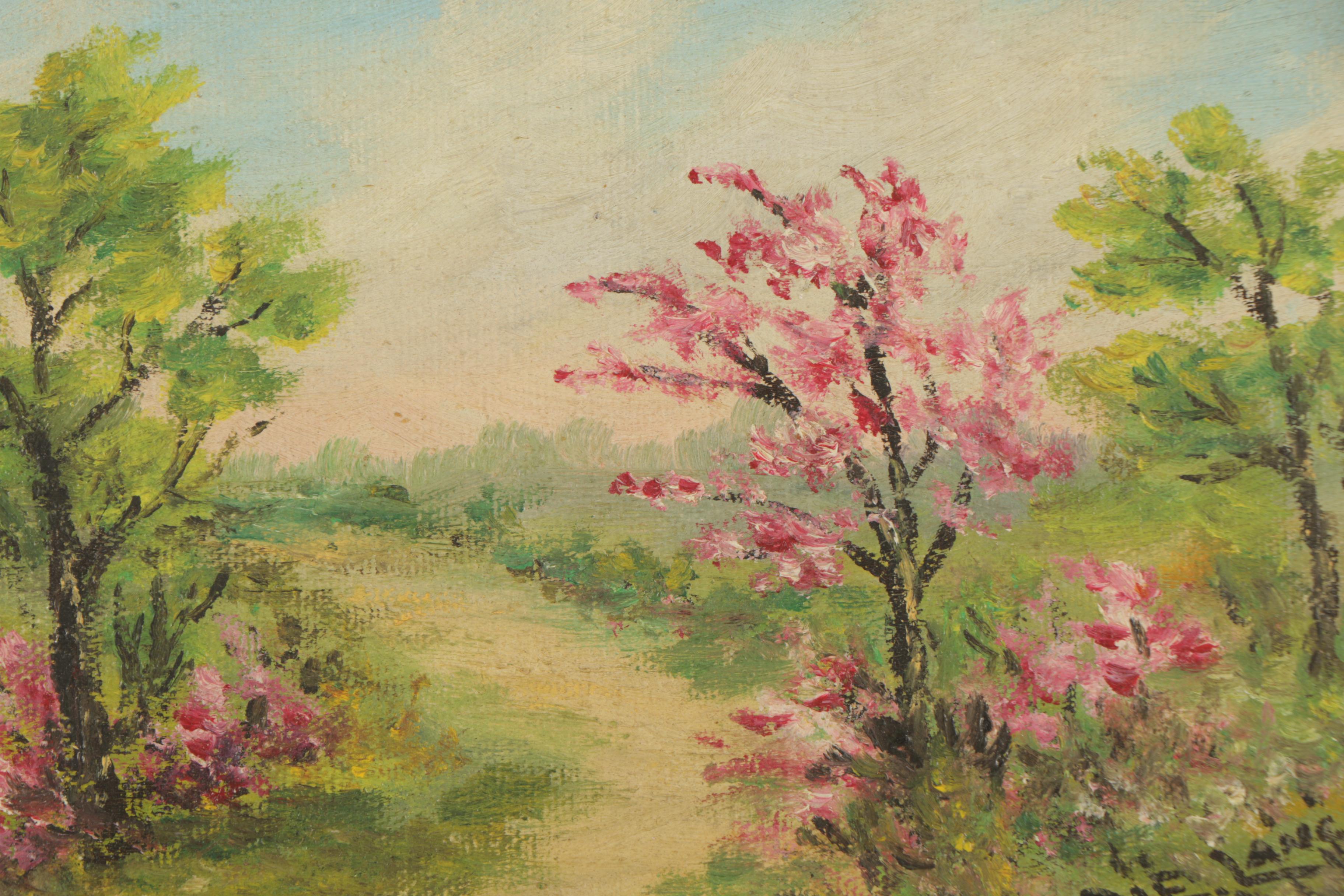 V.E. Lange Oil Paintings