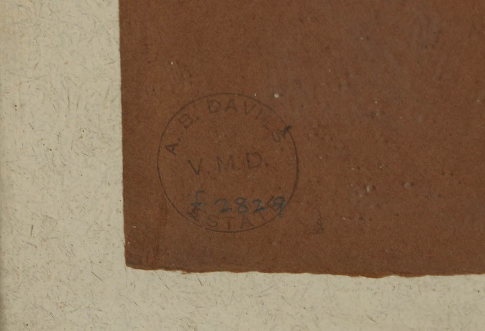 Arthur Bowen Davies Charcoal Drawing on Paper of a Female Figure