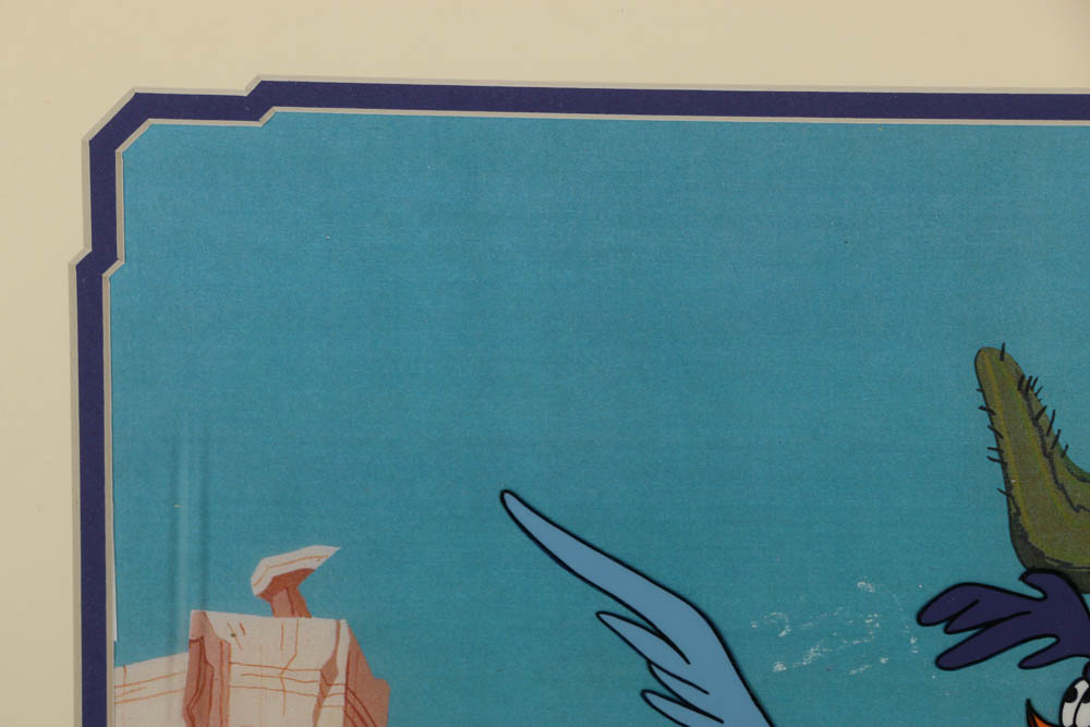Warner Bros. Animation Sericel after a Still from Looney Toons' "Road Runner"