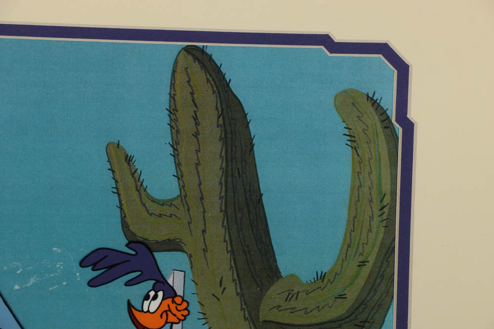 Warner Bros. Animation Sericel after a Still from Looney Toons' "Road Runner"