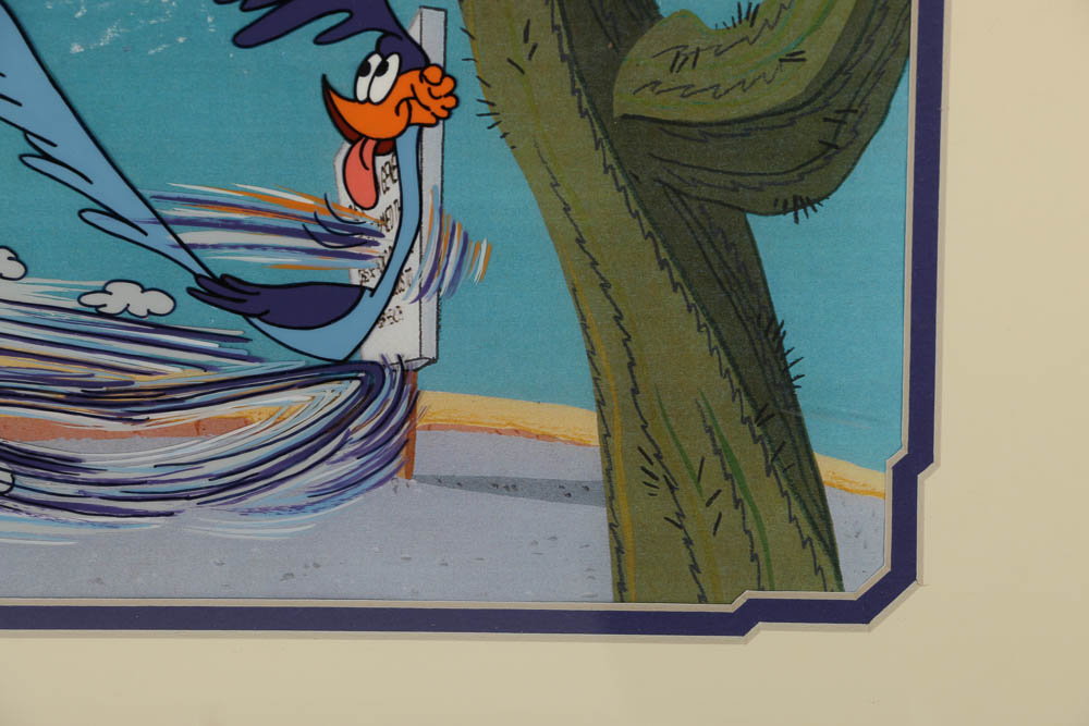 Warner Bros. Animation Sericel after a Still from Looney Toons' "Road Runner"