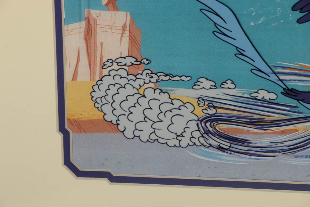Warner Bros. Animation Sericel after a Still from Looney Toons' "Road Runner"