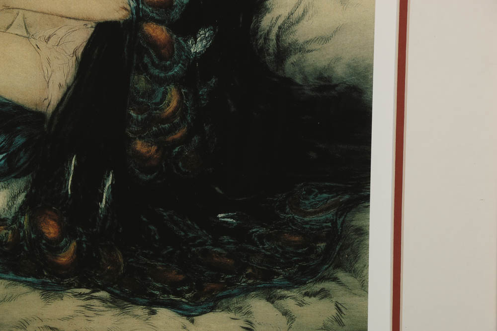 Reproduction Giclée After Louis Icart "Bear Rug"