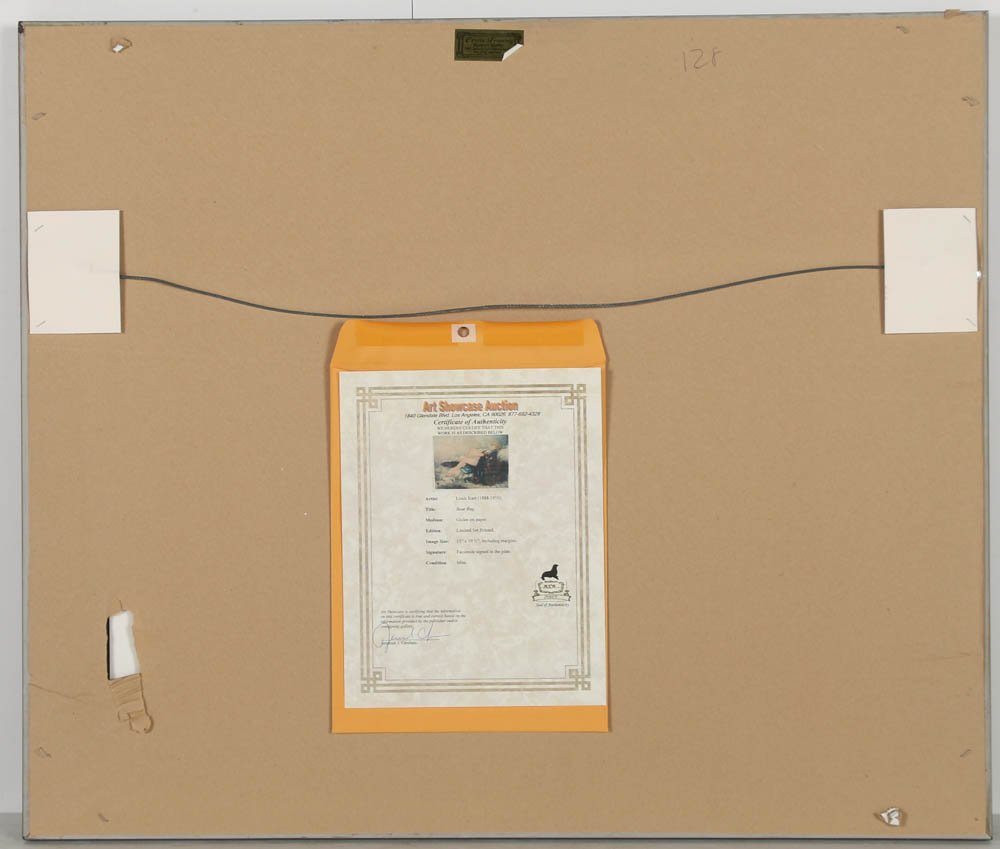 Reproduction Giclée After Louis Icart "Bear Rug"