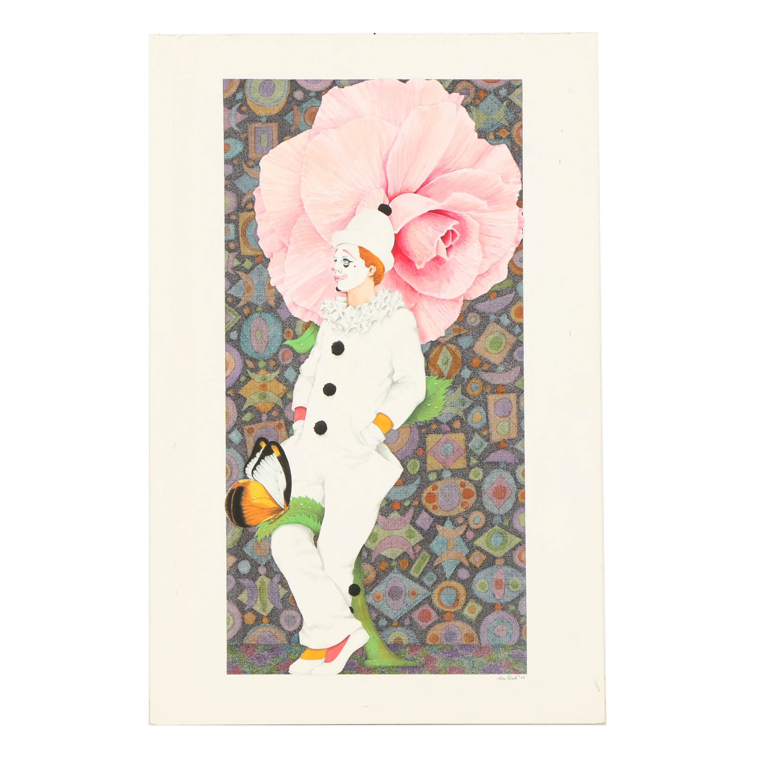 Ben Black Mixed Media Painting