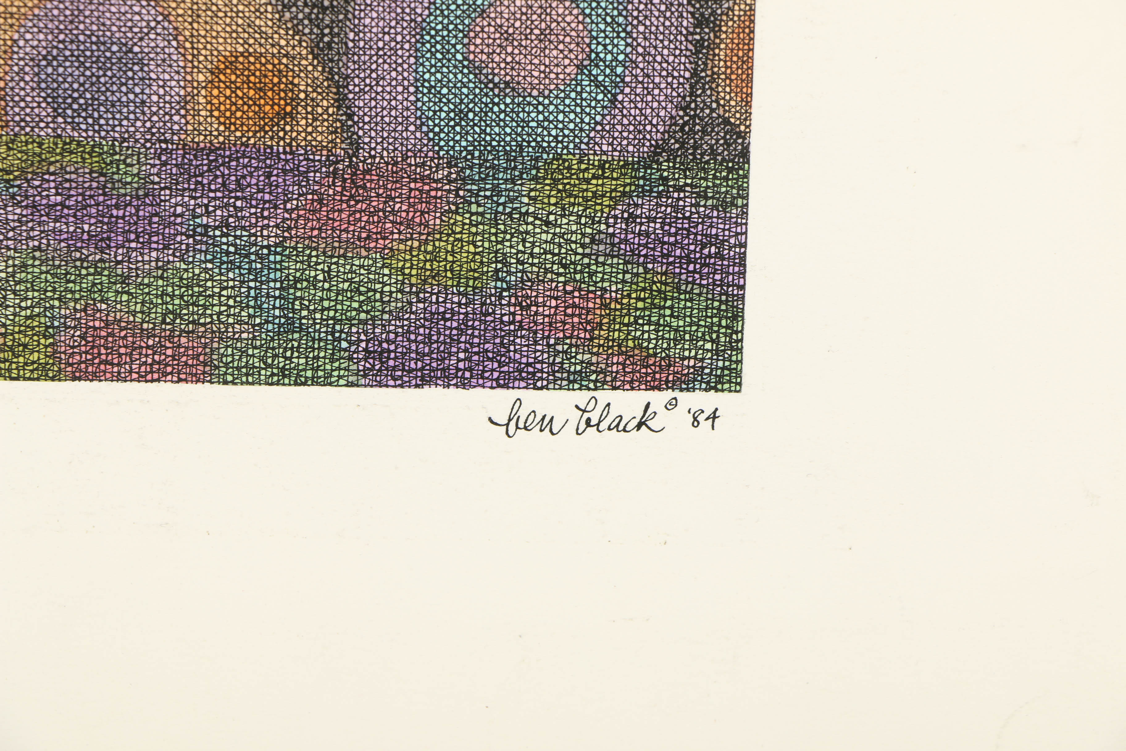 Ben Black Mixed Media Painting