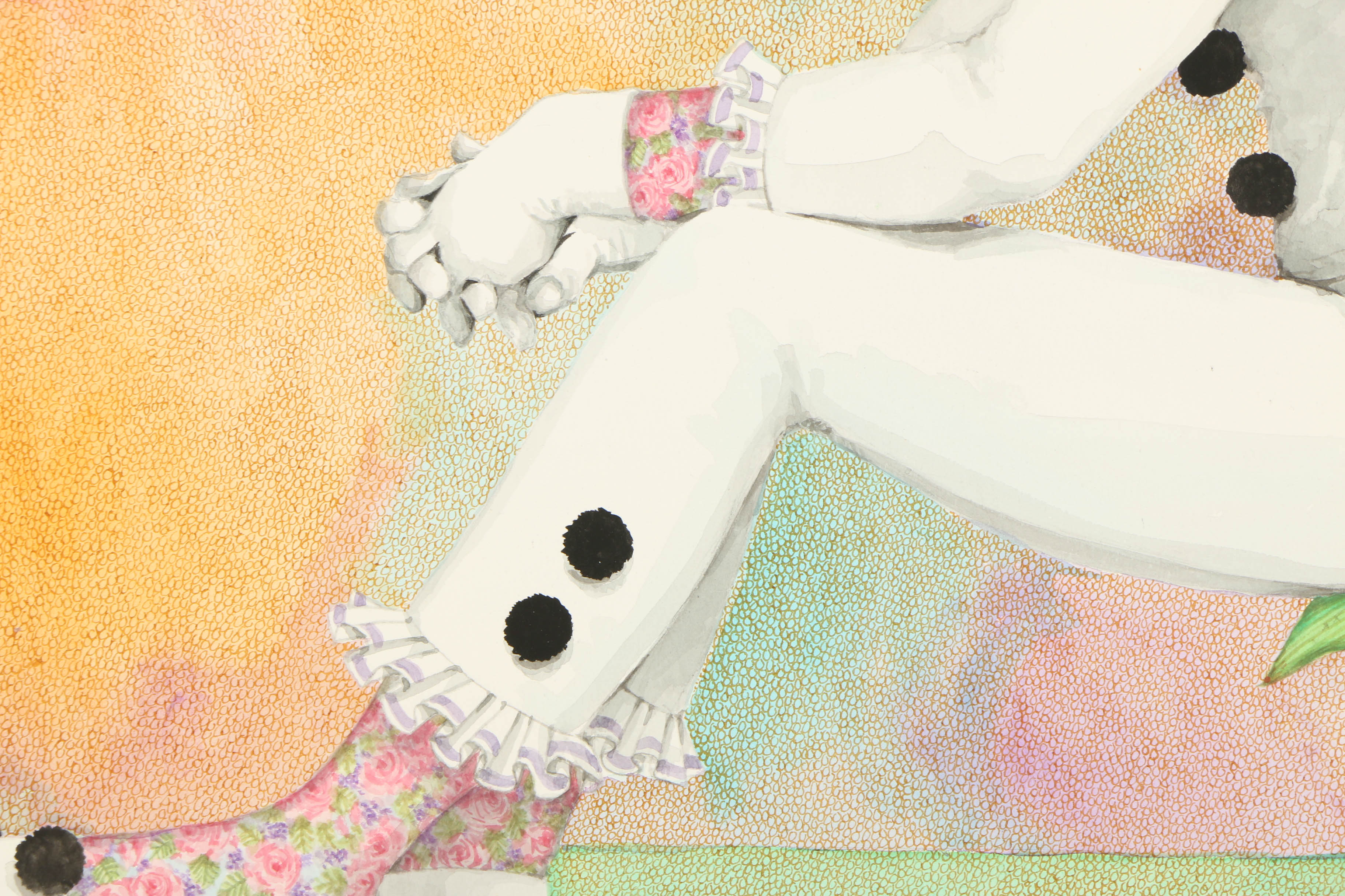 Ben Black Mixed Media Painting