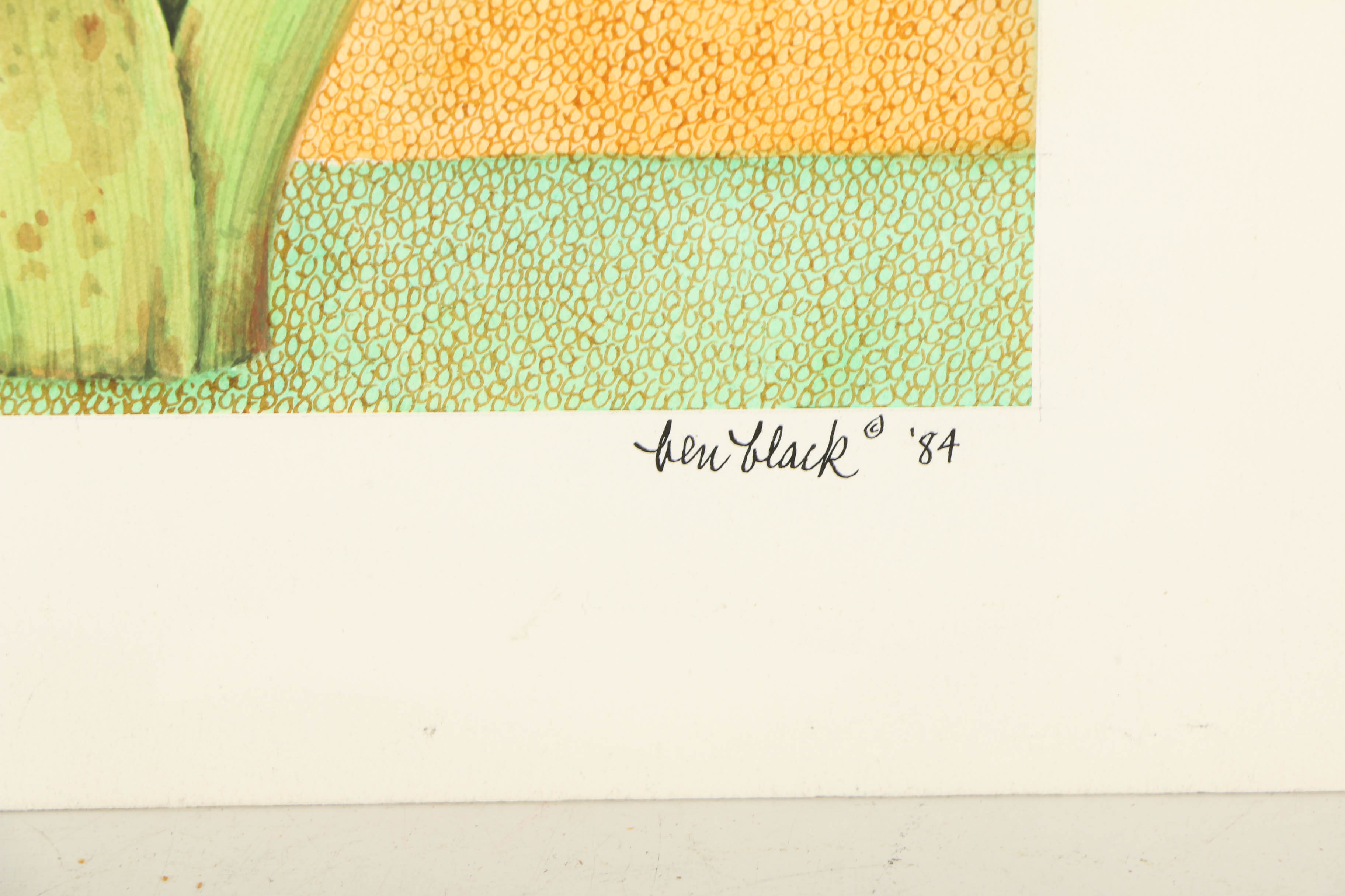 Ben Black Mixed Media Painting