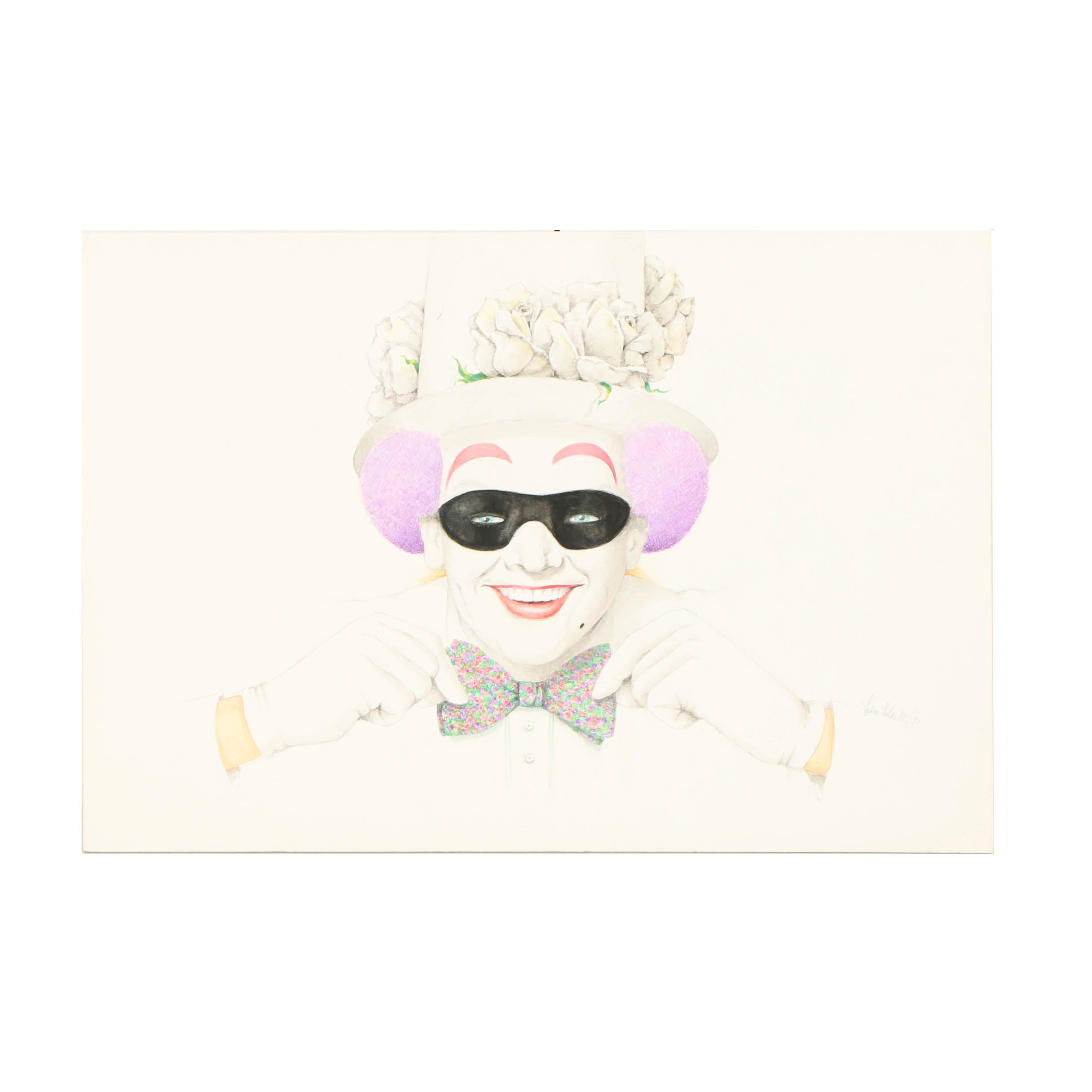 Ben Black Watercolor Painting "Jack Nicholson"