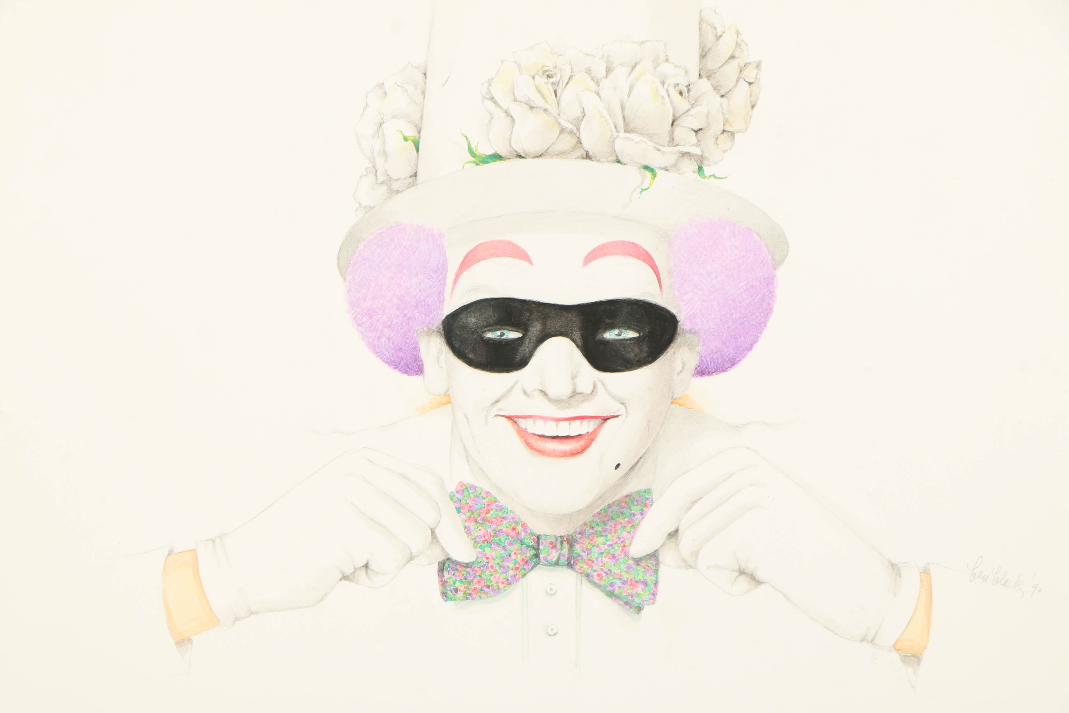 Ben Black Watercolor Painting "Jack Nicholson"