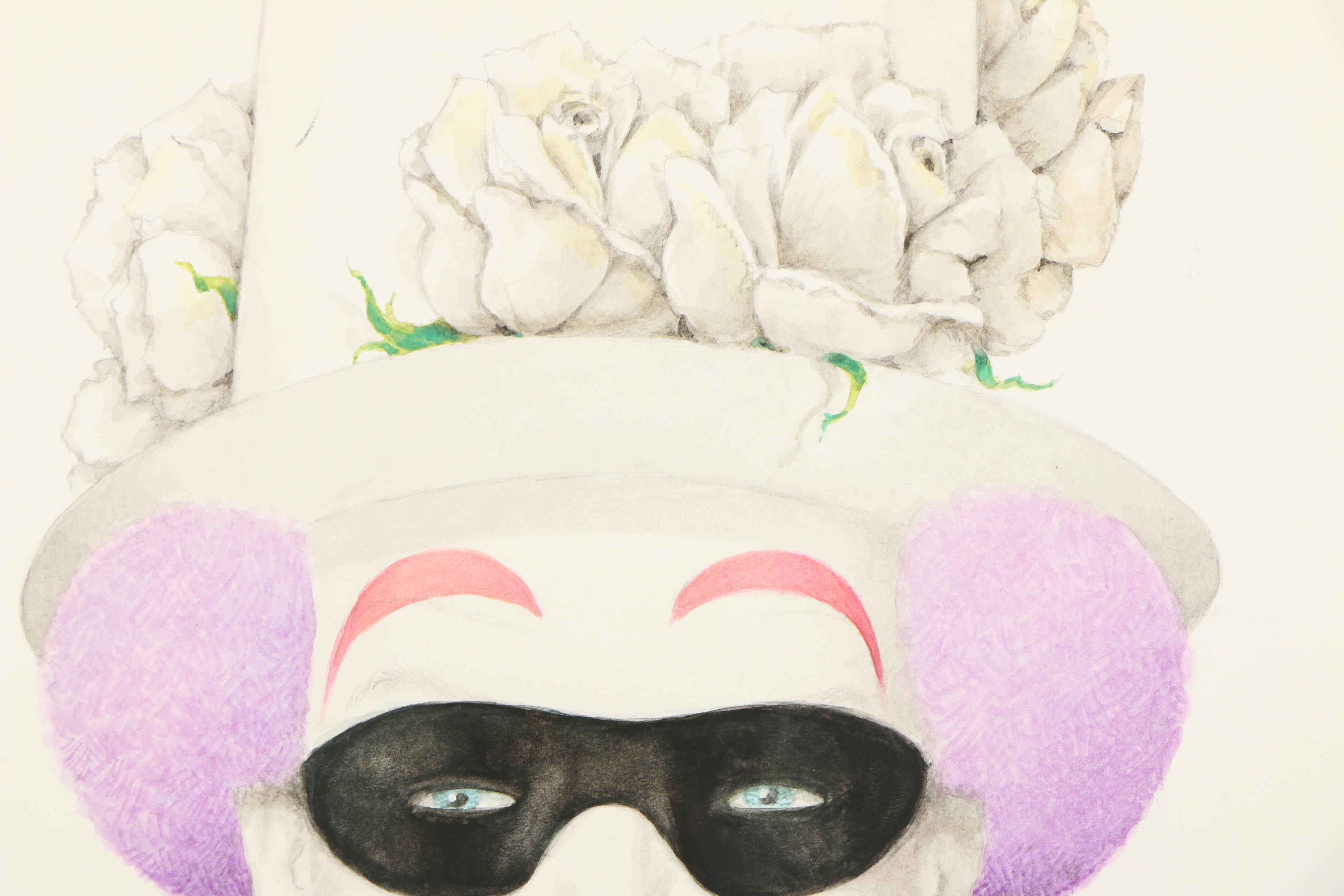 Ben Black Watercolor Painting "Jack Nicholson"