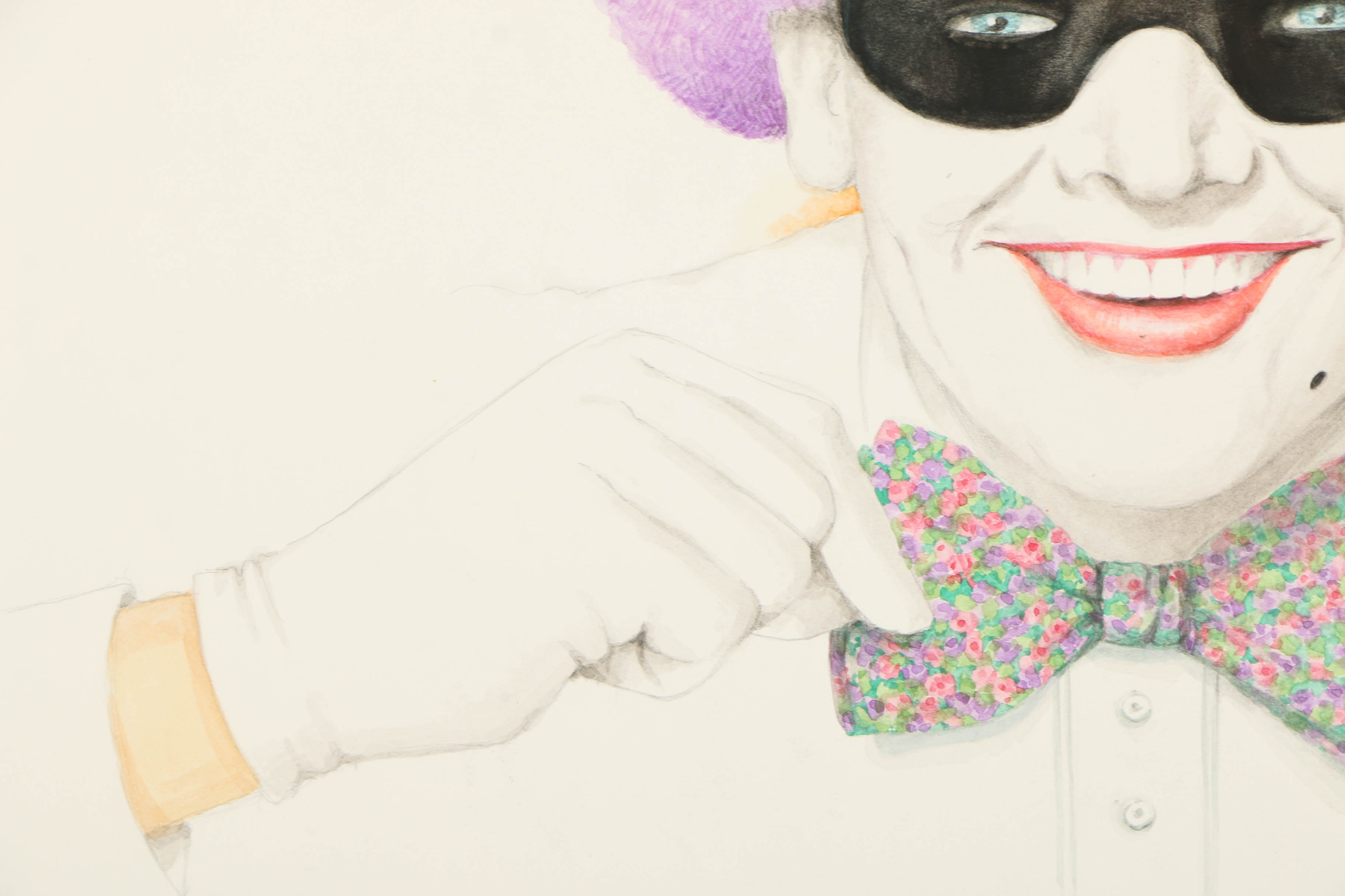 Ben Black Watercolor Painting "Jack Nicholson"