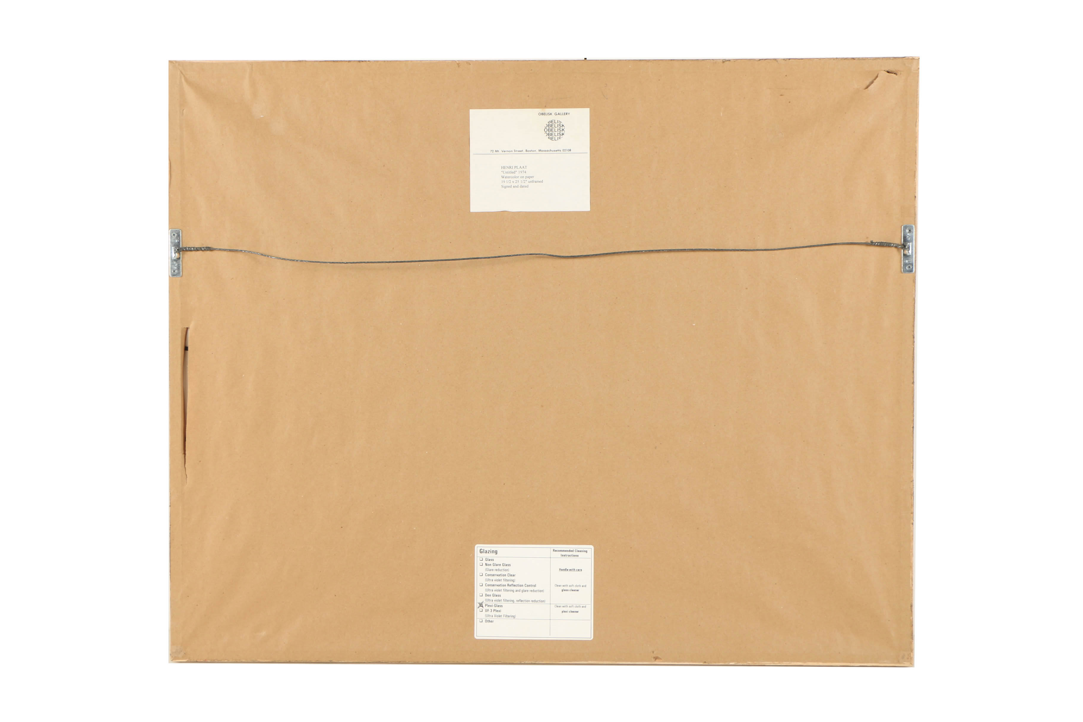 Henri Plaat Watercolor Painting "Untitled"