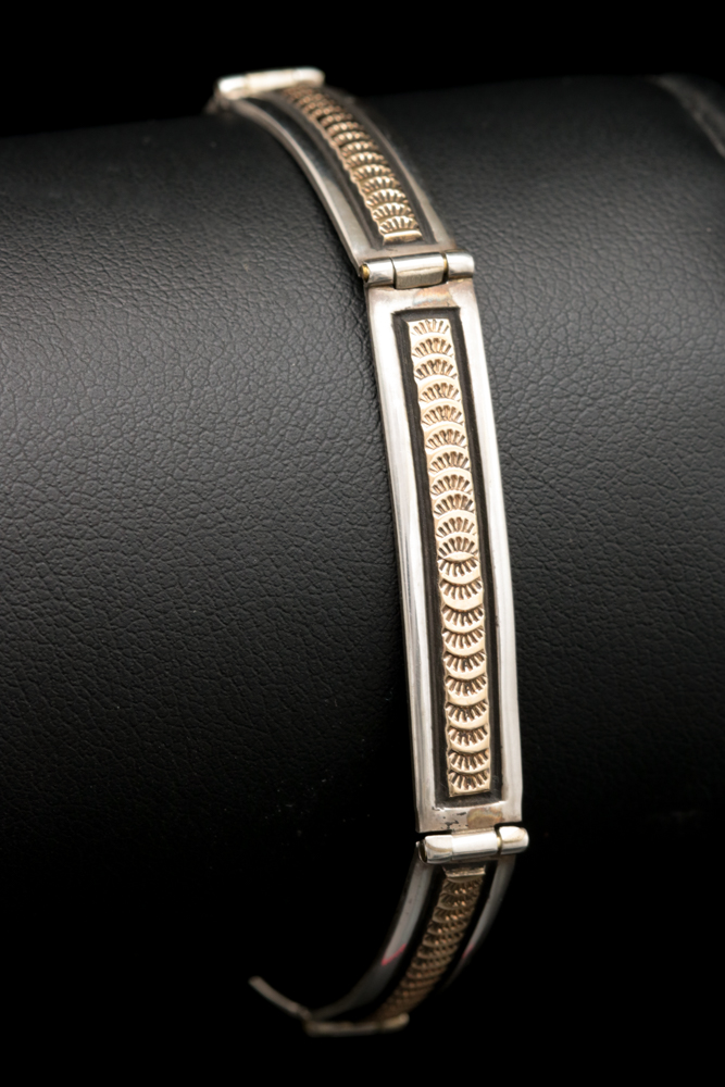 Sterling Silver and 14K Yellow Gold Bracelet