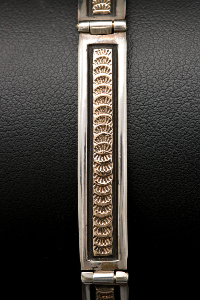 Sterling Silver and 14K Yellow Gold Bracelet