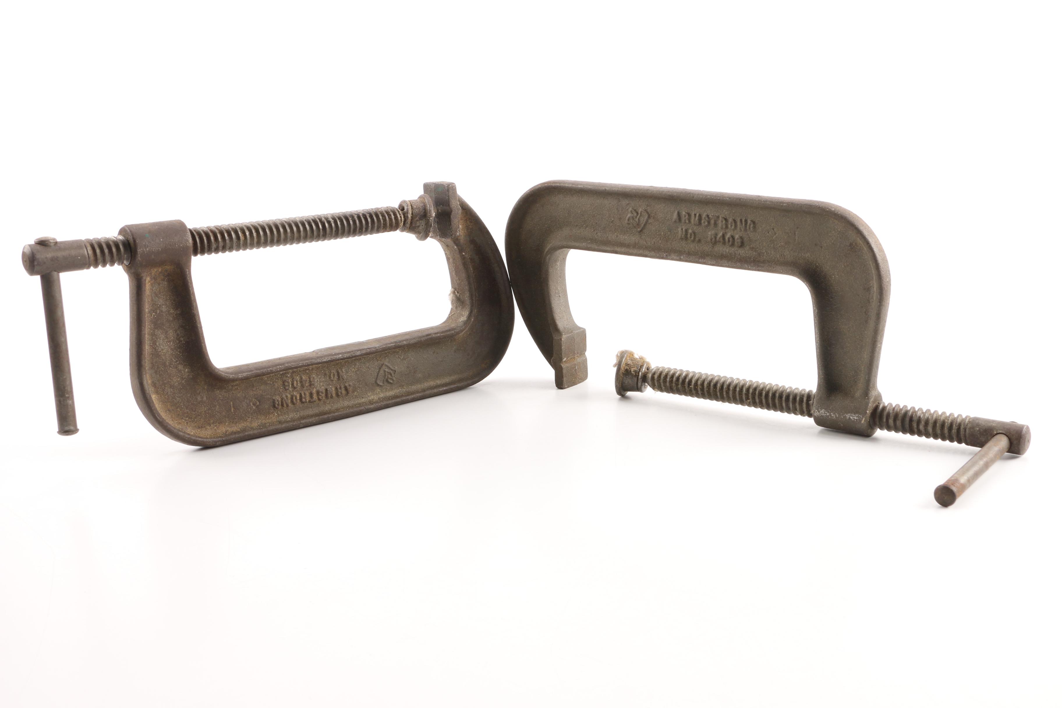 Clamps Including Sliding Arm Locking, C-Clamp and Hand Screw Clamps